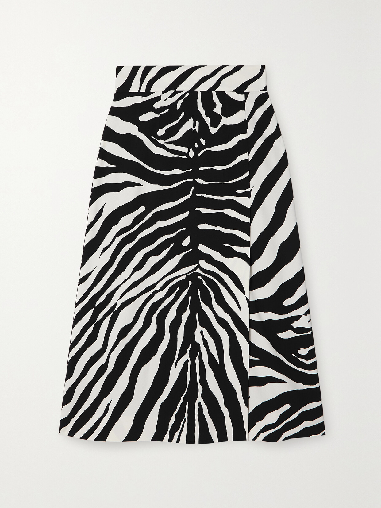 DOLCE & GABBANA ZEBRA-PRINT CADY MIDI SKIRT