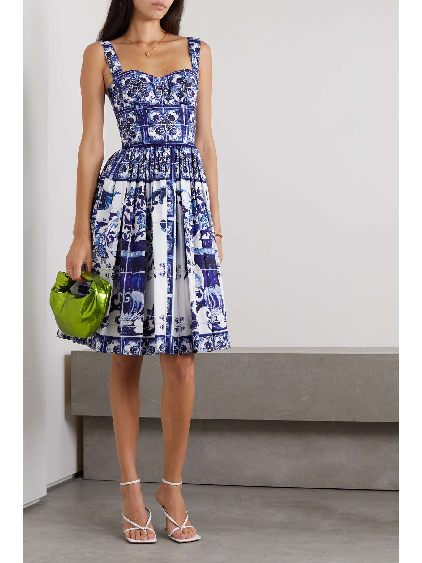 dolce gabbana dress blue white Dolce & Gabbana A-Line Dress main image 1