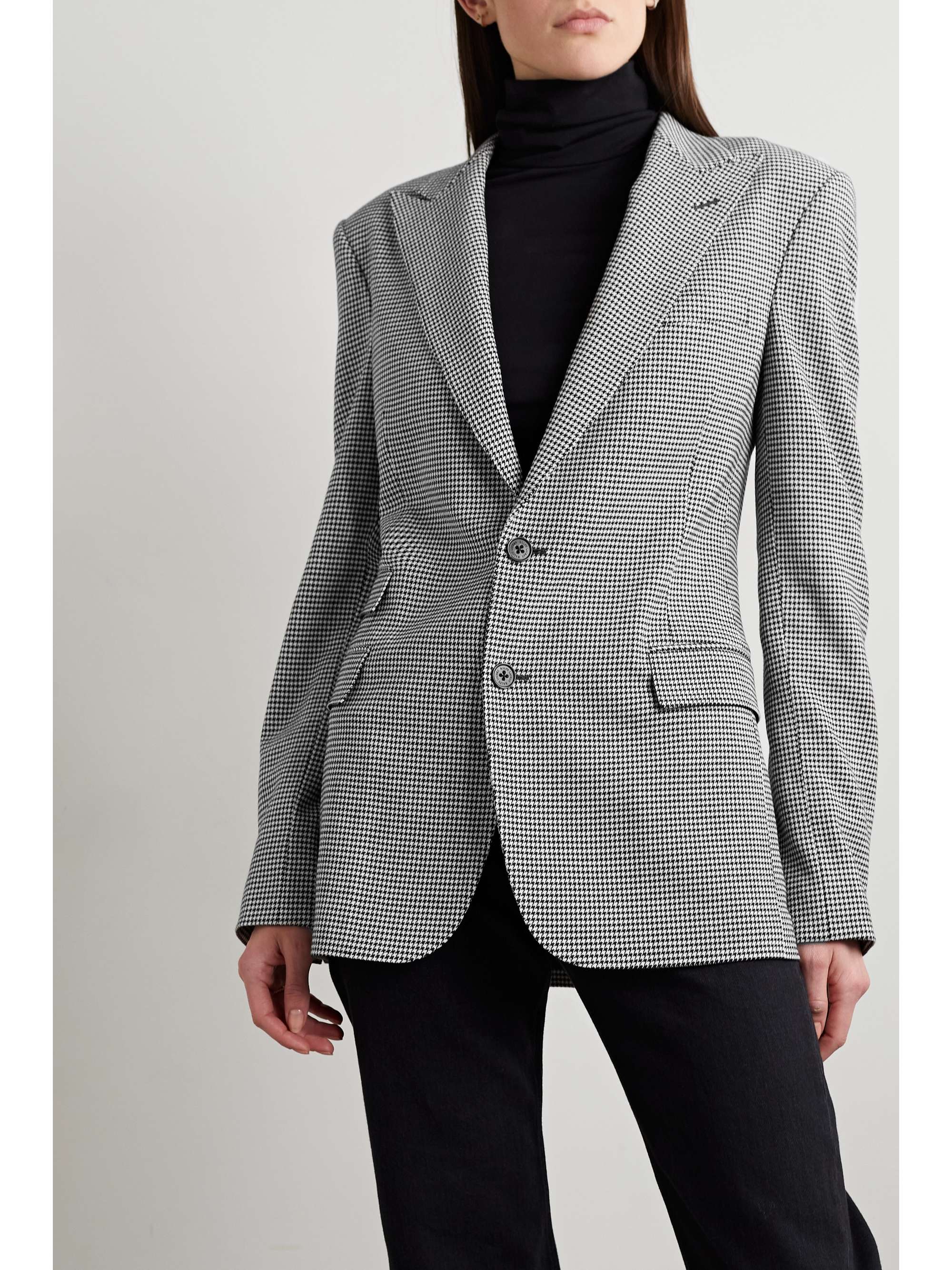 RALPH LAUREN COLLECTION Sybil houndstooth wool jacket | NET-A-PORTER