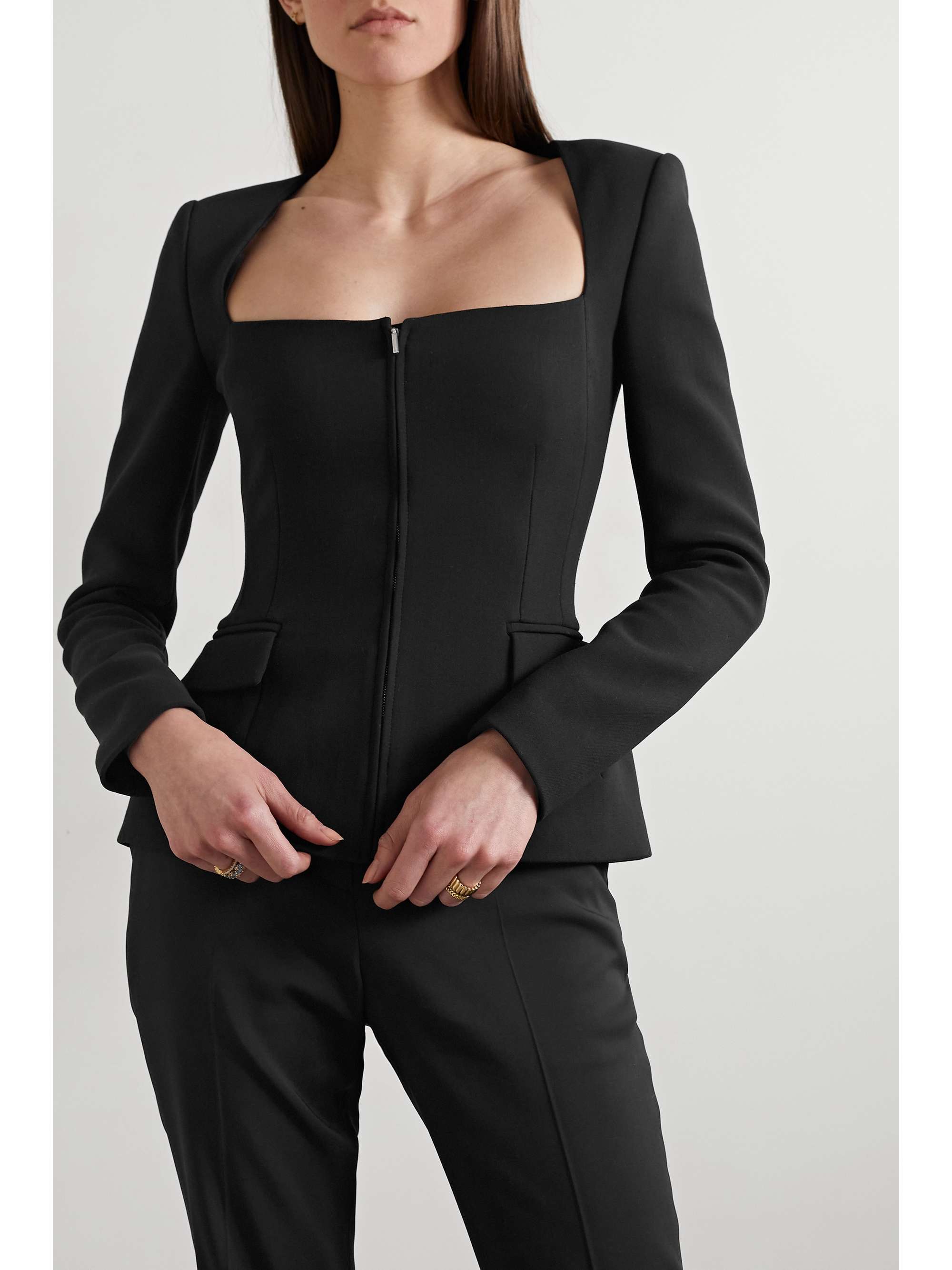 RALPH LAUREN COLLECTION Chantria wool-blend peplum jacket