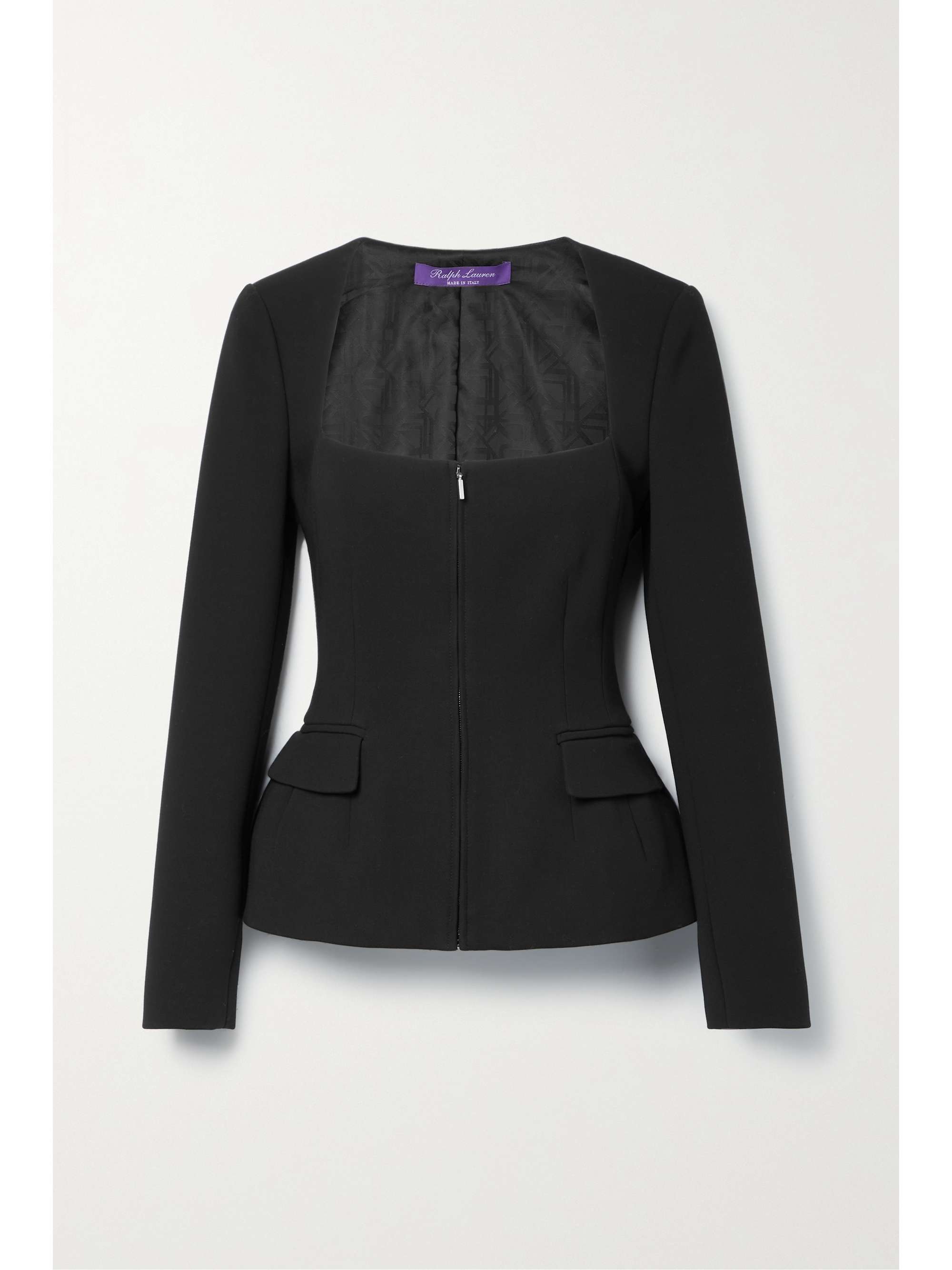 RALPH LAUREN COLLECTION Chantria wool-blend peplum jacket | NET-A-PORTER