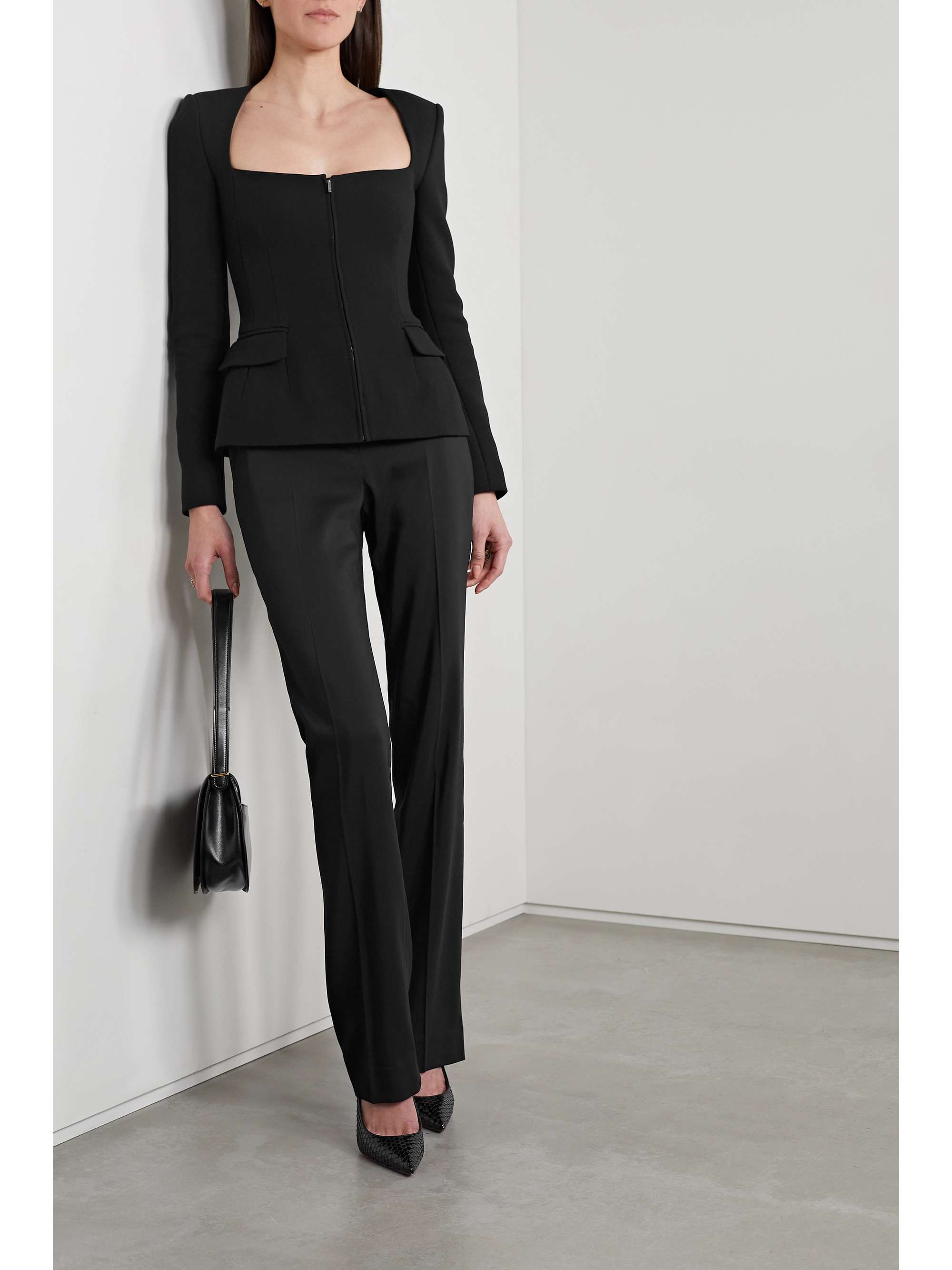 RALPH LAUREN COLLECTION Chantria wool-blend peplum jacket