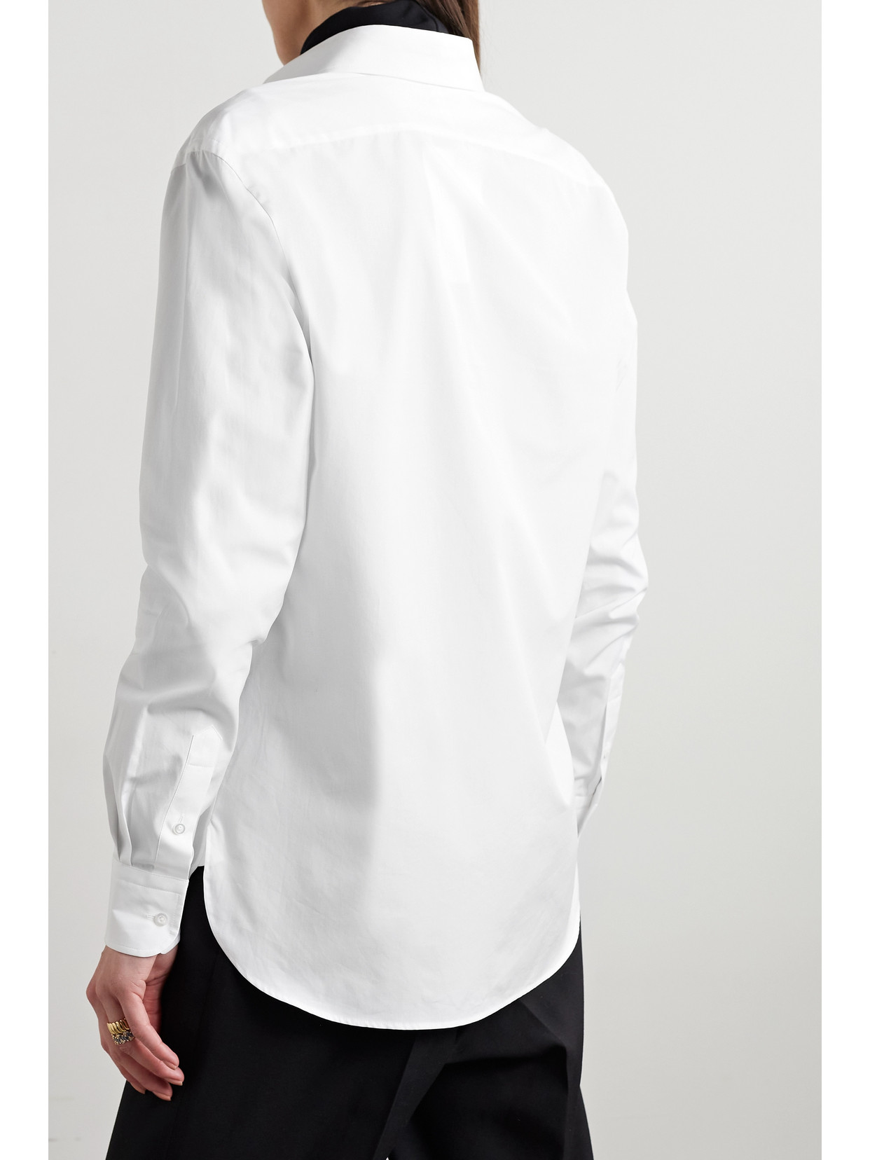 Polo Ralph Lauren Adrien Cotton Boyfriend Shirt In White