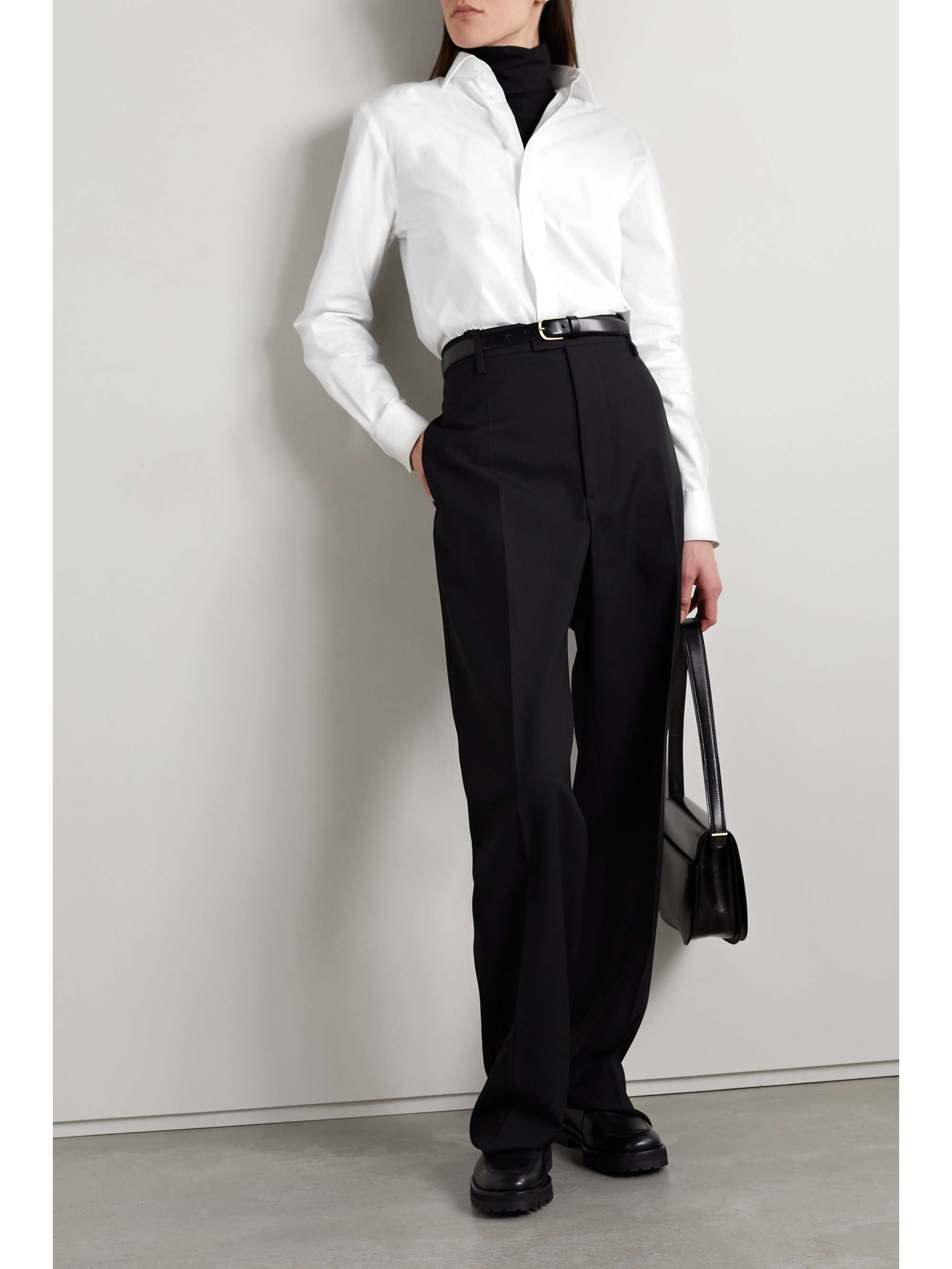 RALPH LAUREN COLLECTION Adrien cotton-poplin shirt