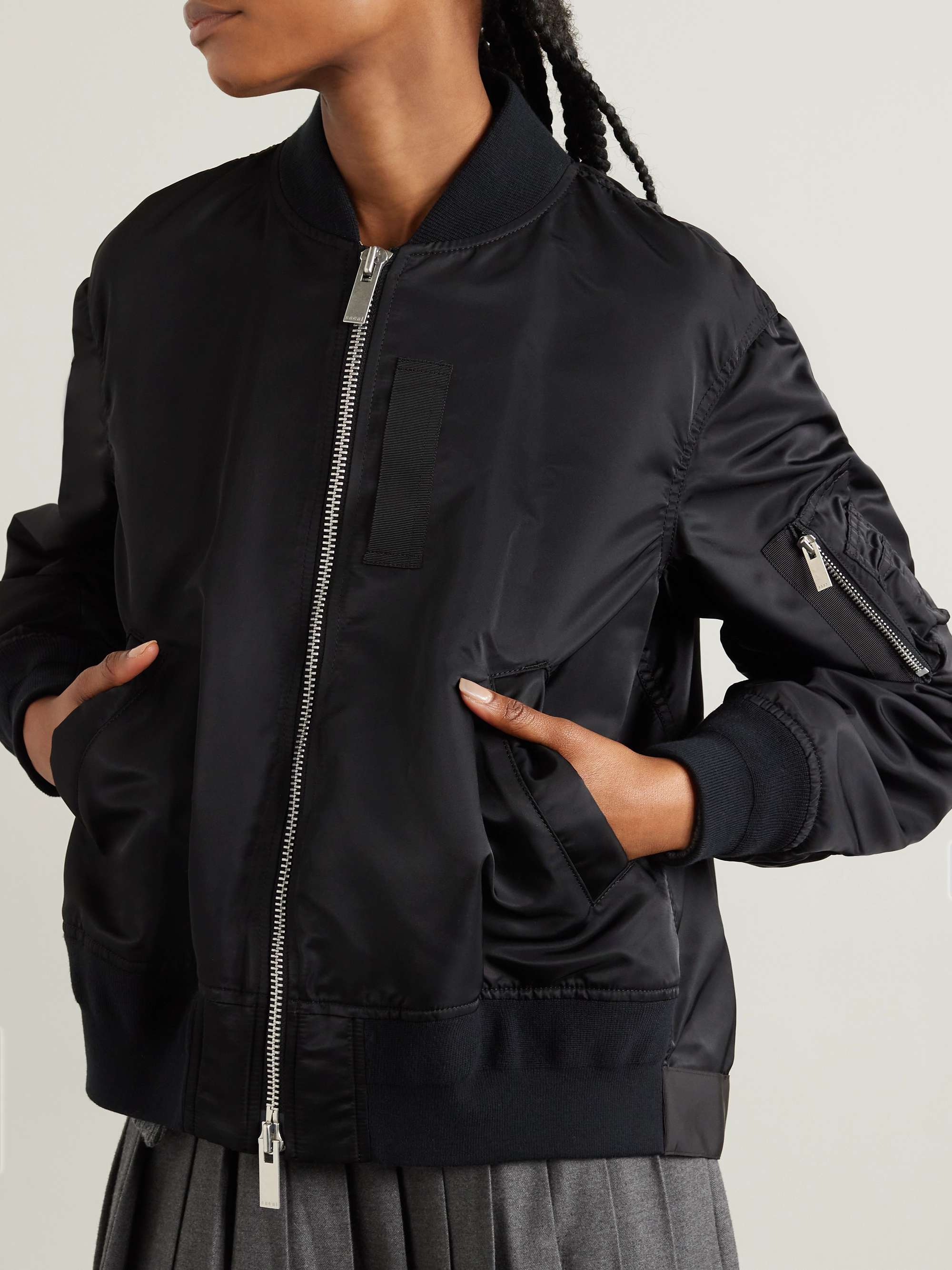 SACAI MA-1 shell bomber jacket | NET-A-PORTER