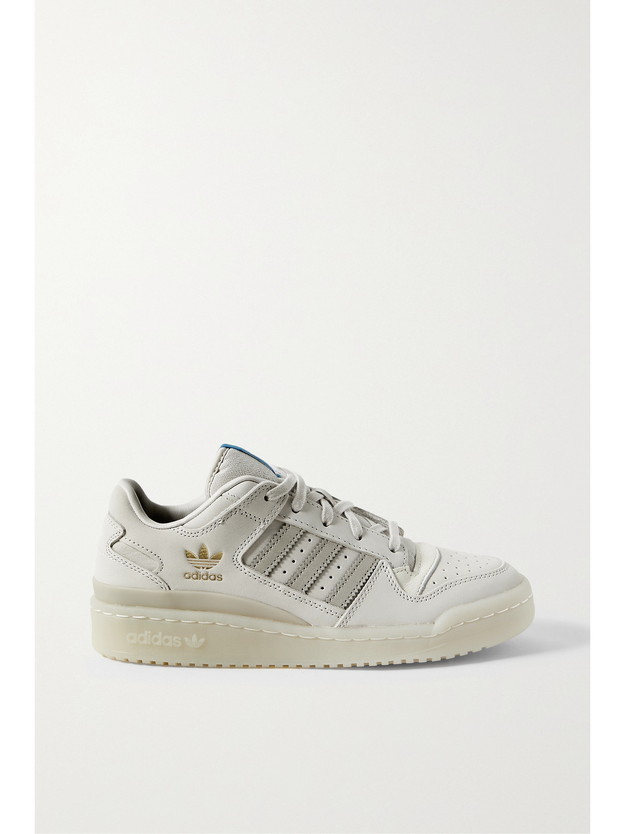 adidas Originals - Forum Low Rubber-trimmed Leather Sneakers - Cream