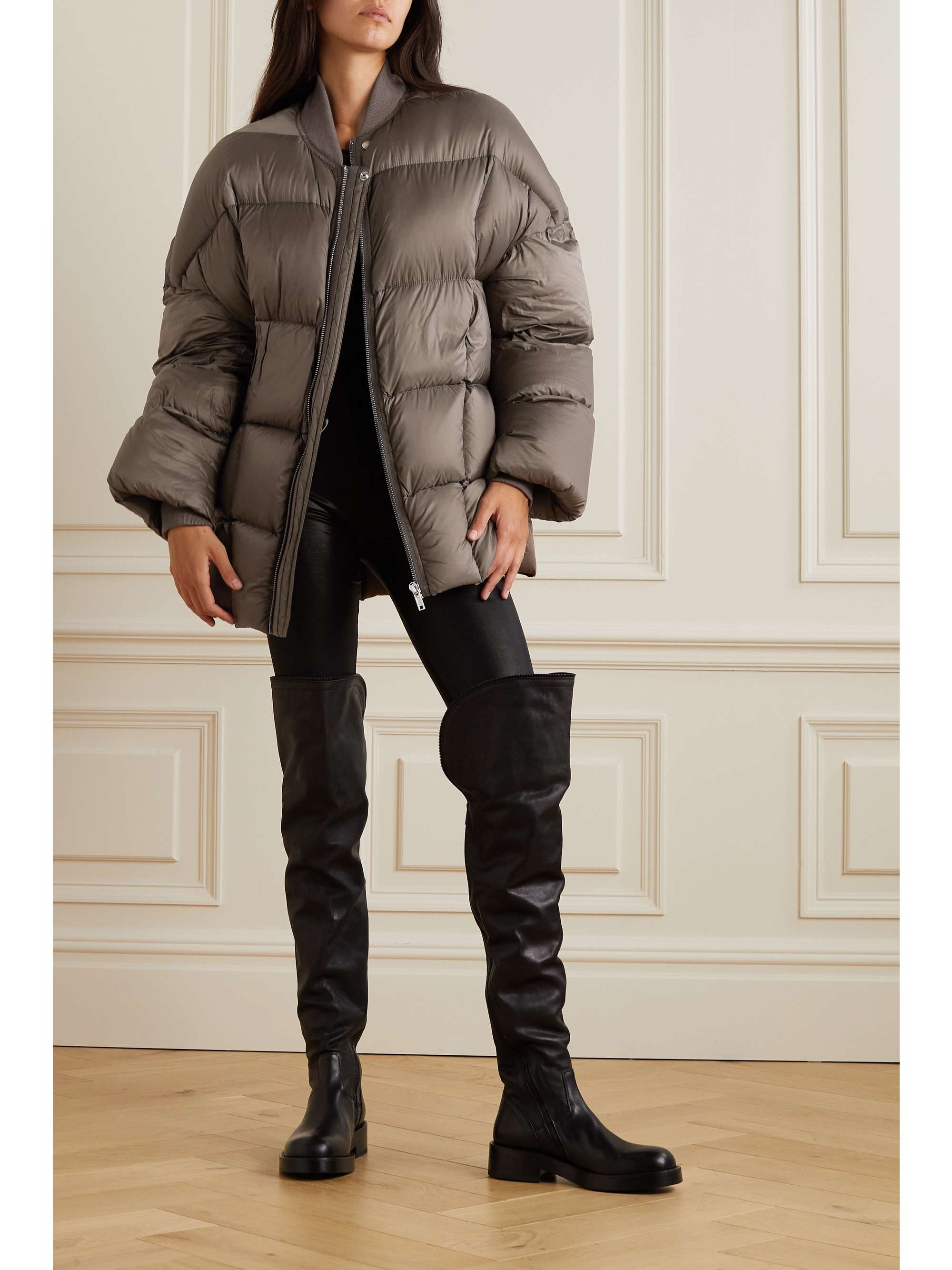 Rick owens quilted sales shell down jacket