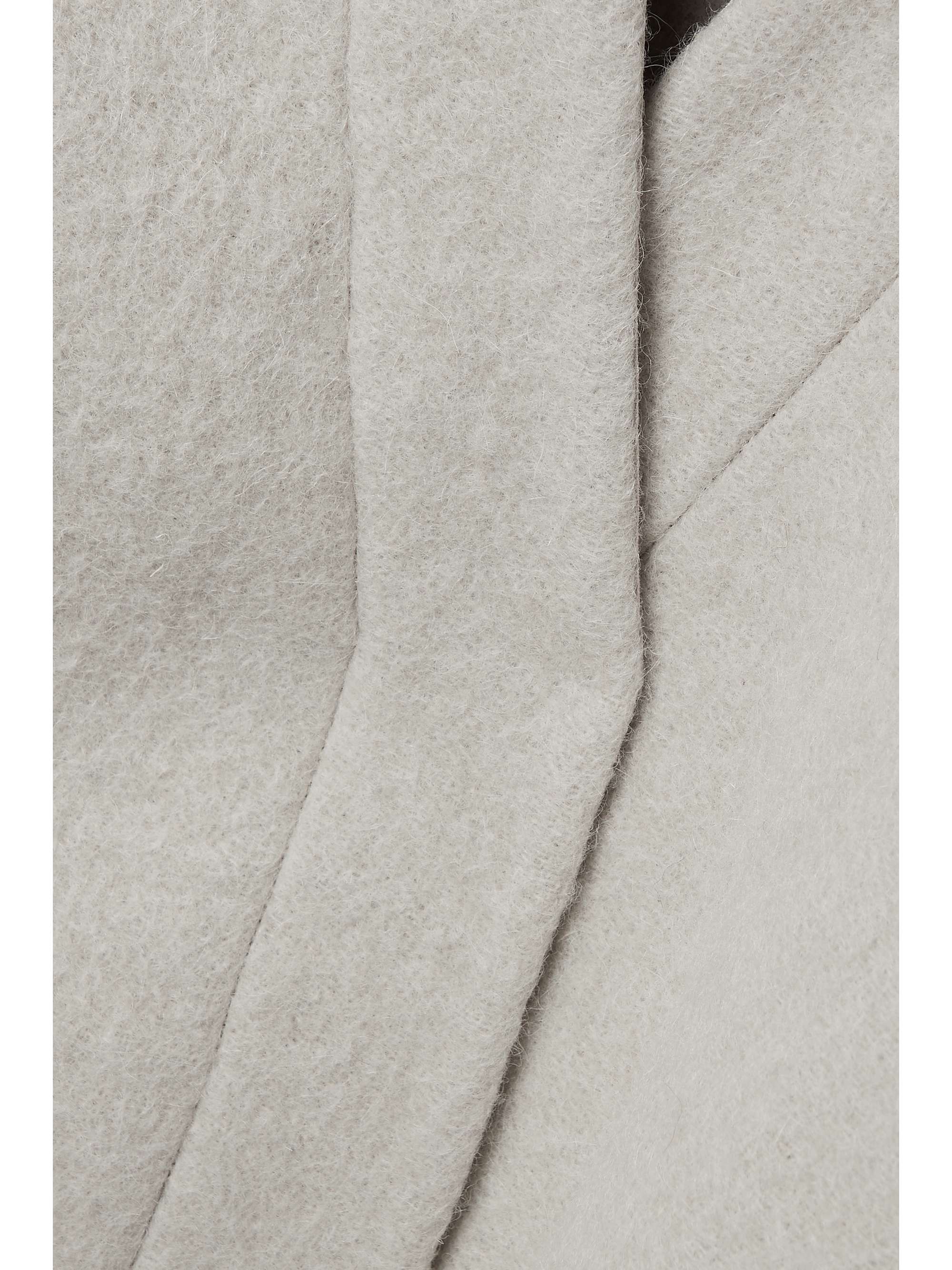 RICK OWENS Belted wool and alpaca-blend coat