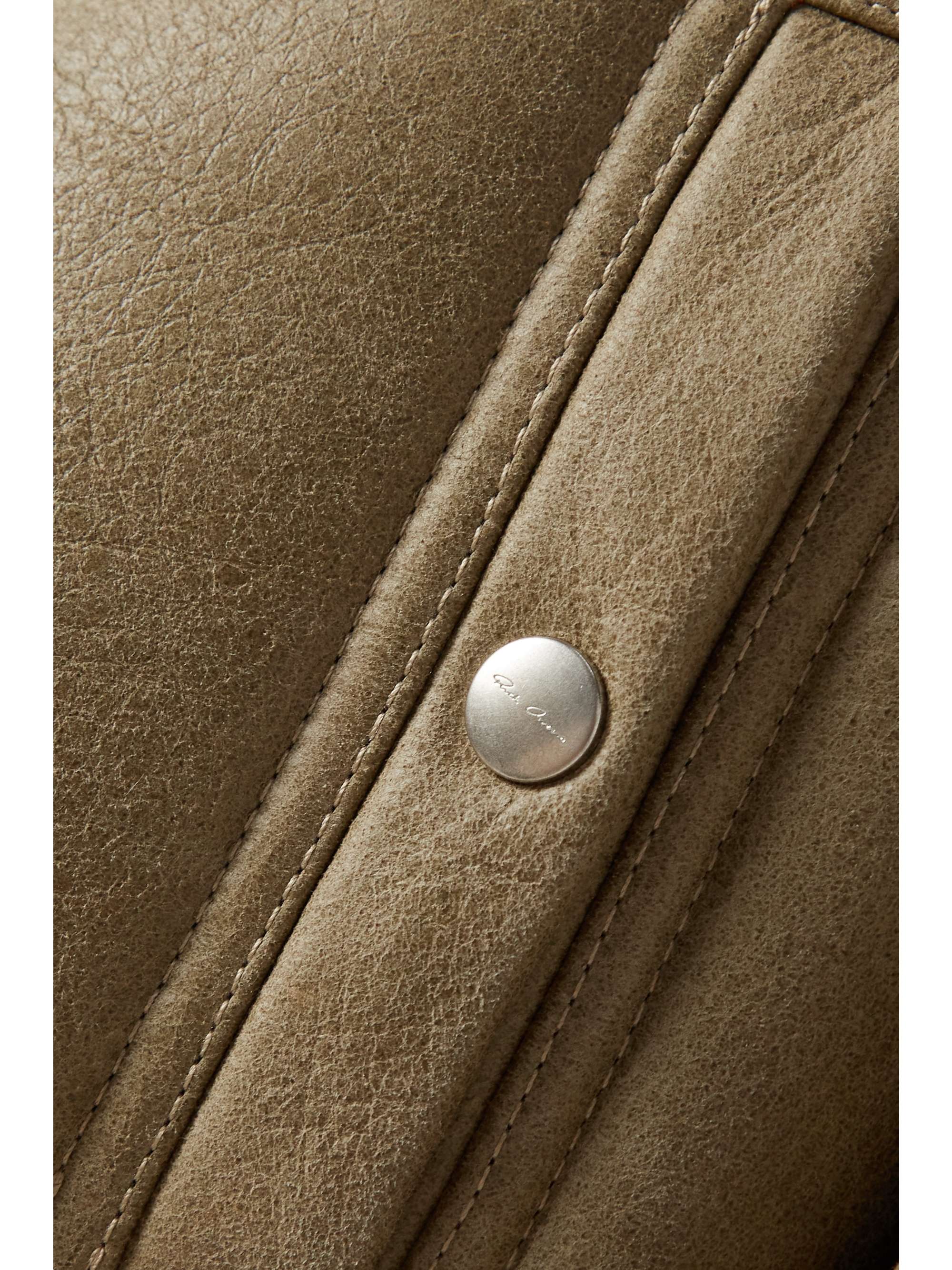 RICK OWENS Reversible leather and shearling jacket