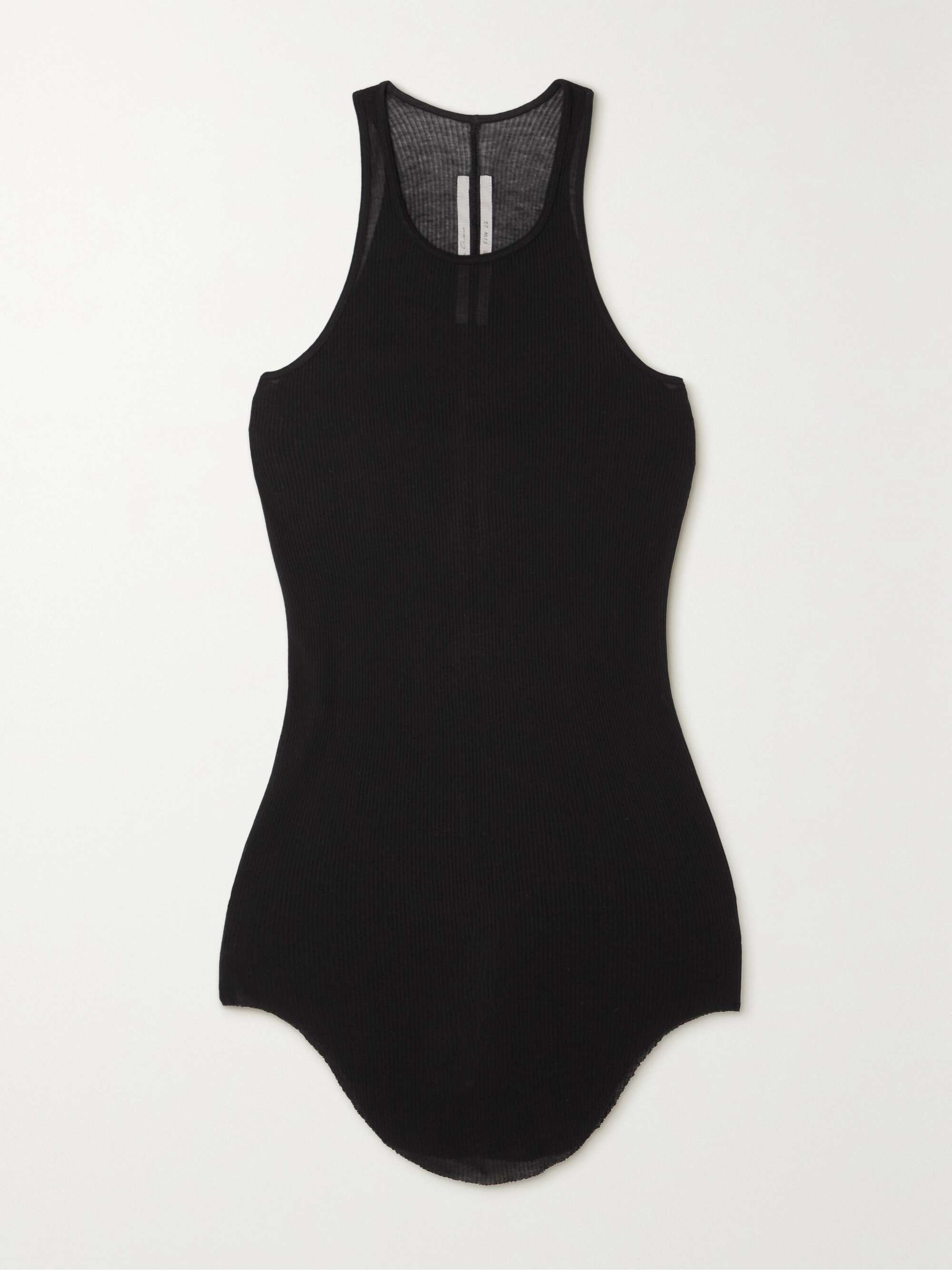 RICK OWENS Ribbed jersey tank