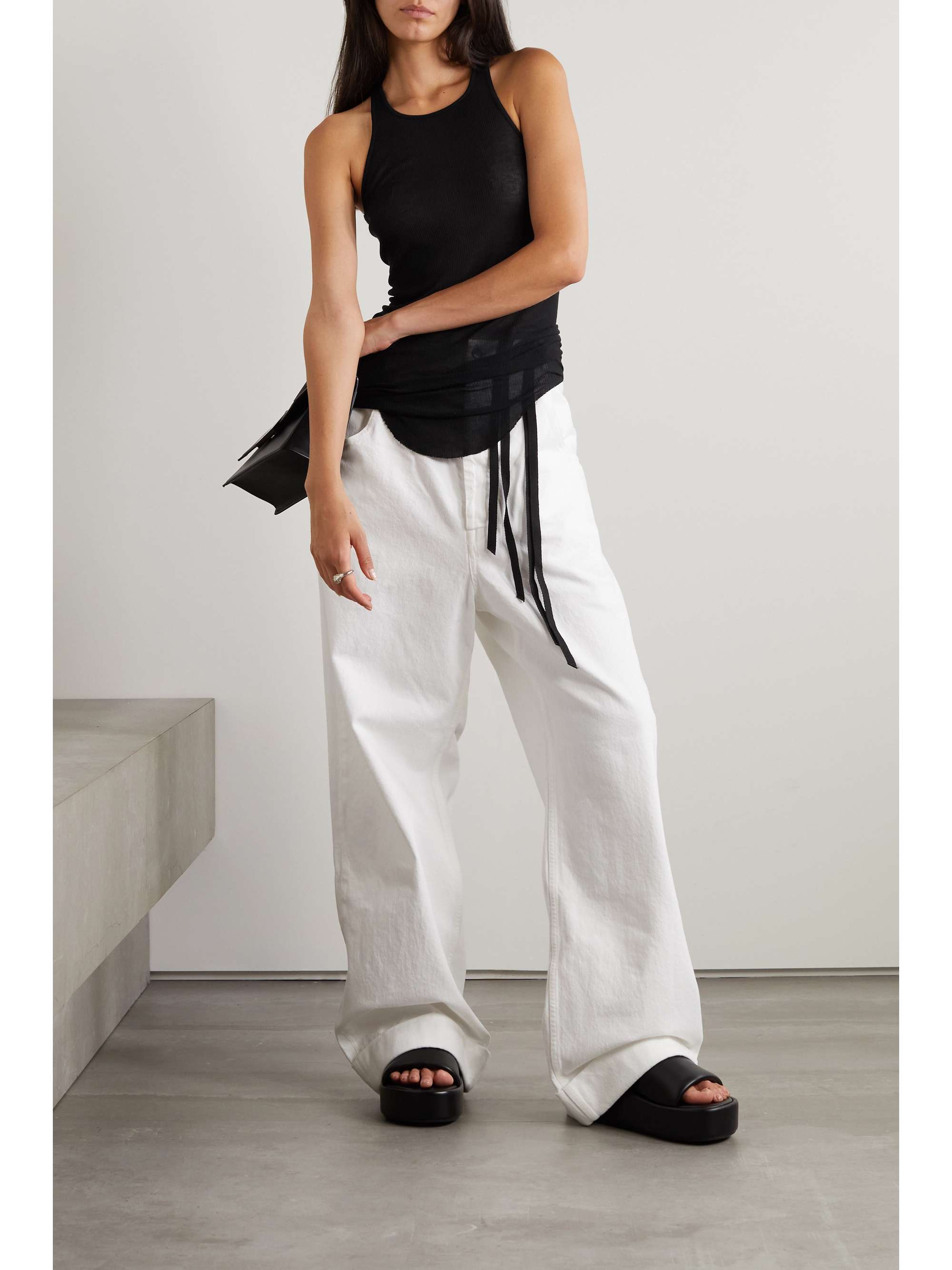 RICK OWENS Ribbed jersey tank