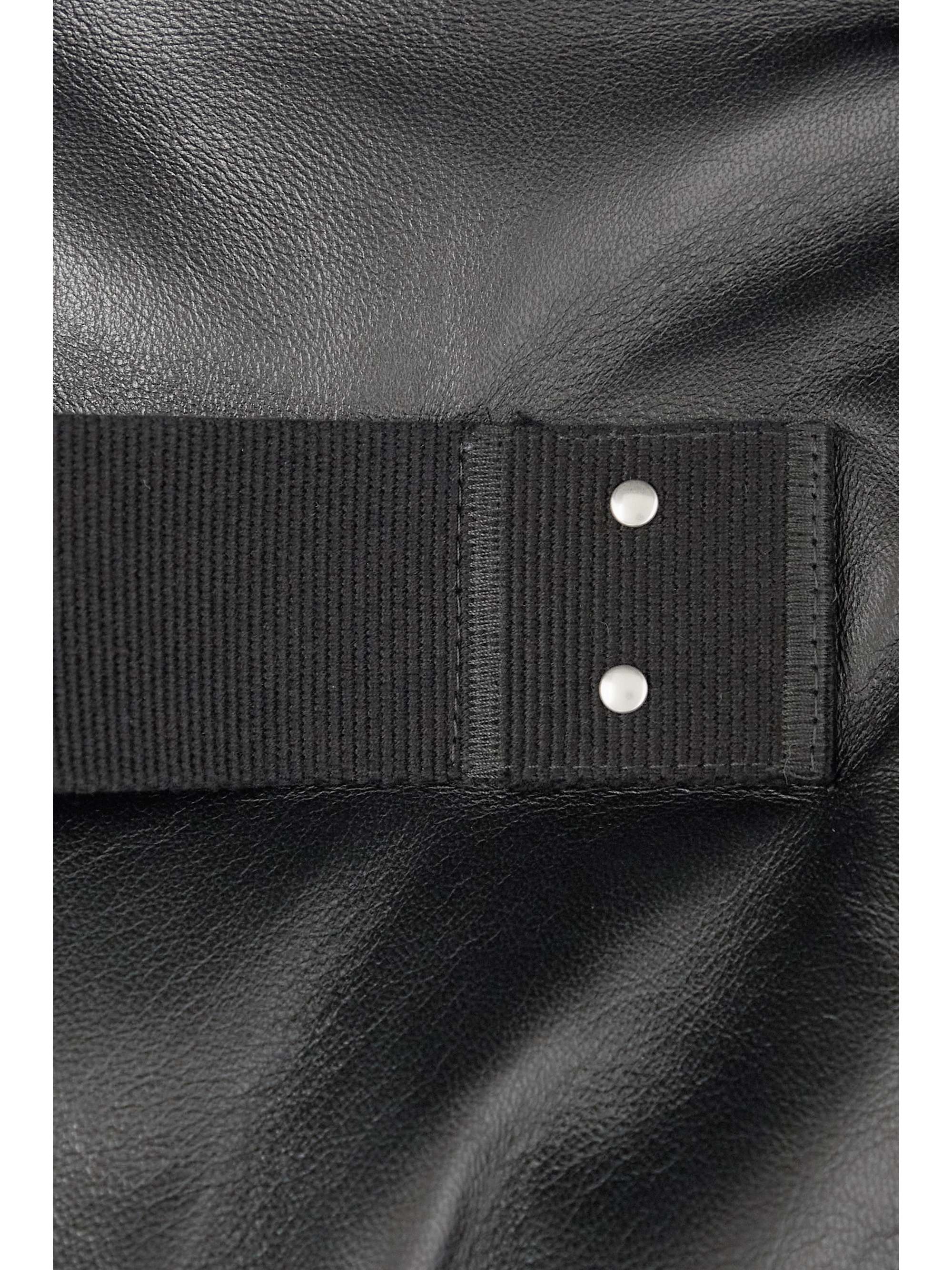 RICK OWENS Cropped quilted padded down leather jacket