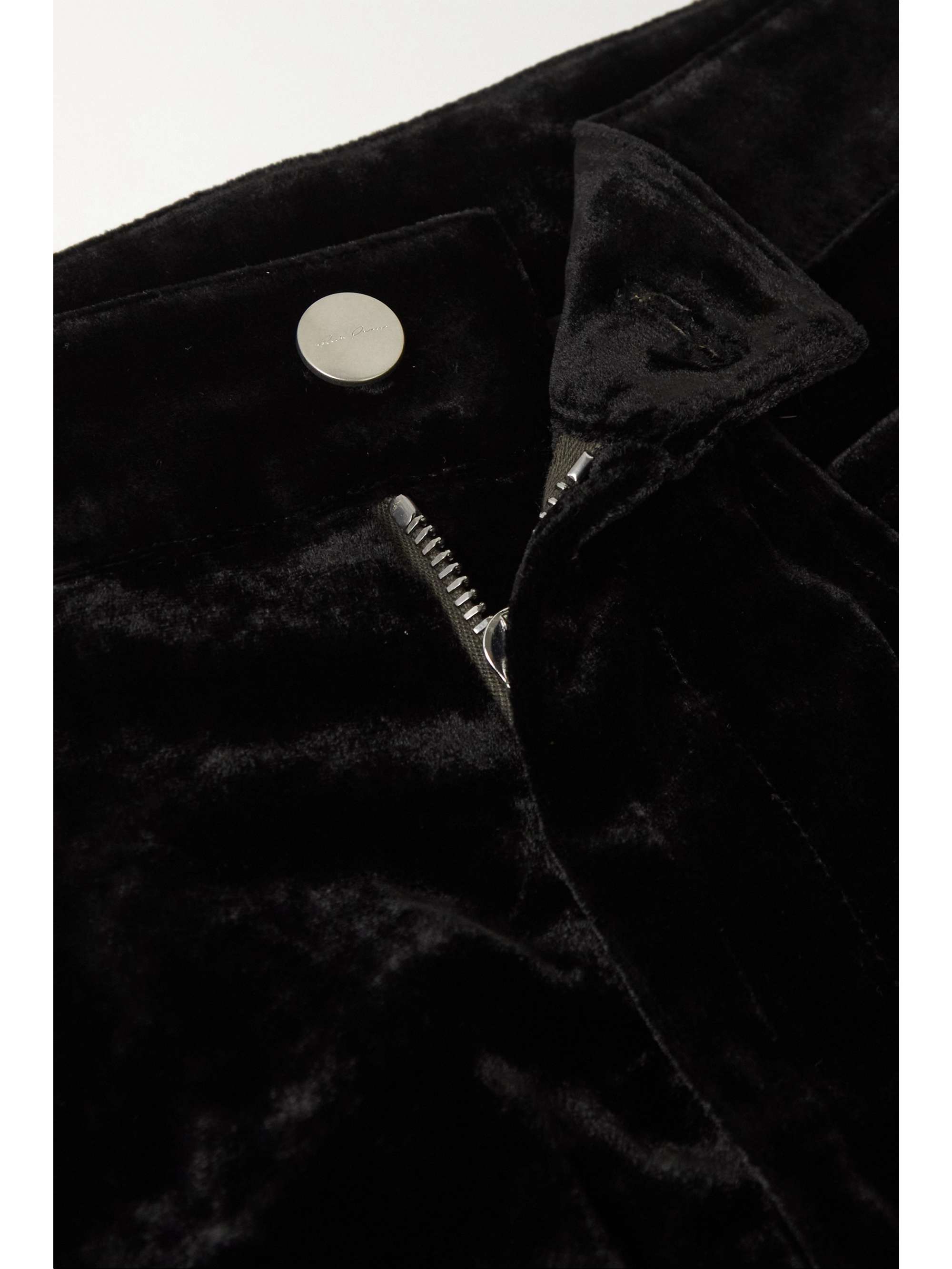 RICK OWENS Bolan 纯棉天鹅绒喇叭裤