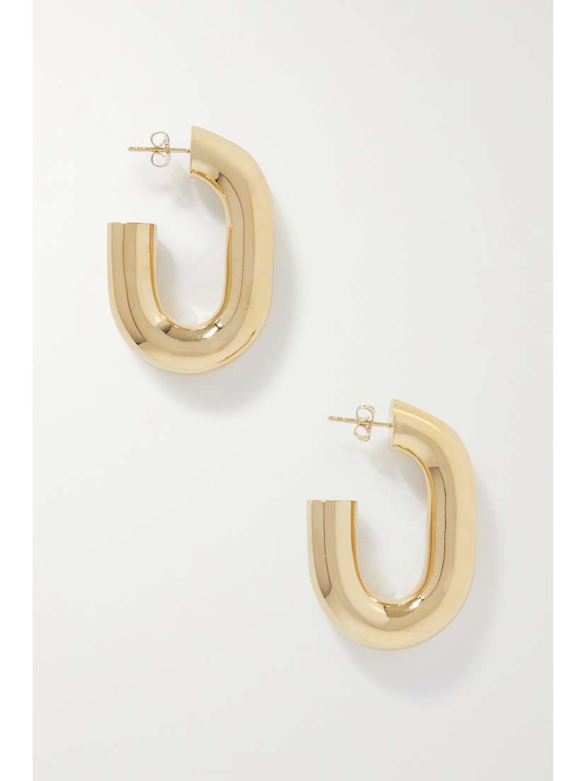 Rabanne Xl Link Gold-tone Hoop Earrings