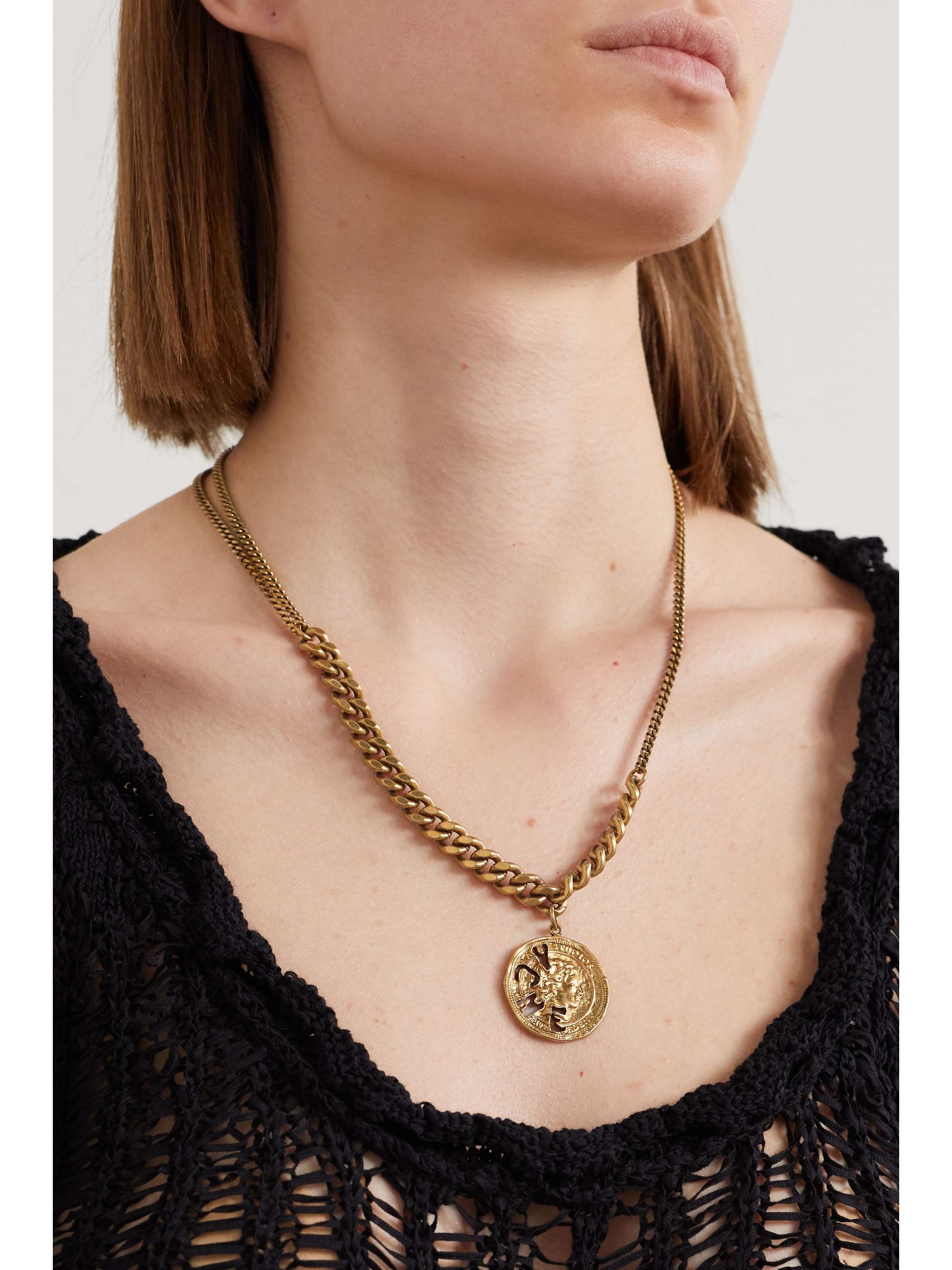 Gold Gold-tone necklace | ACNE STUDIOS 