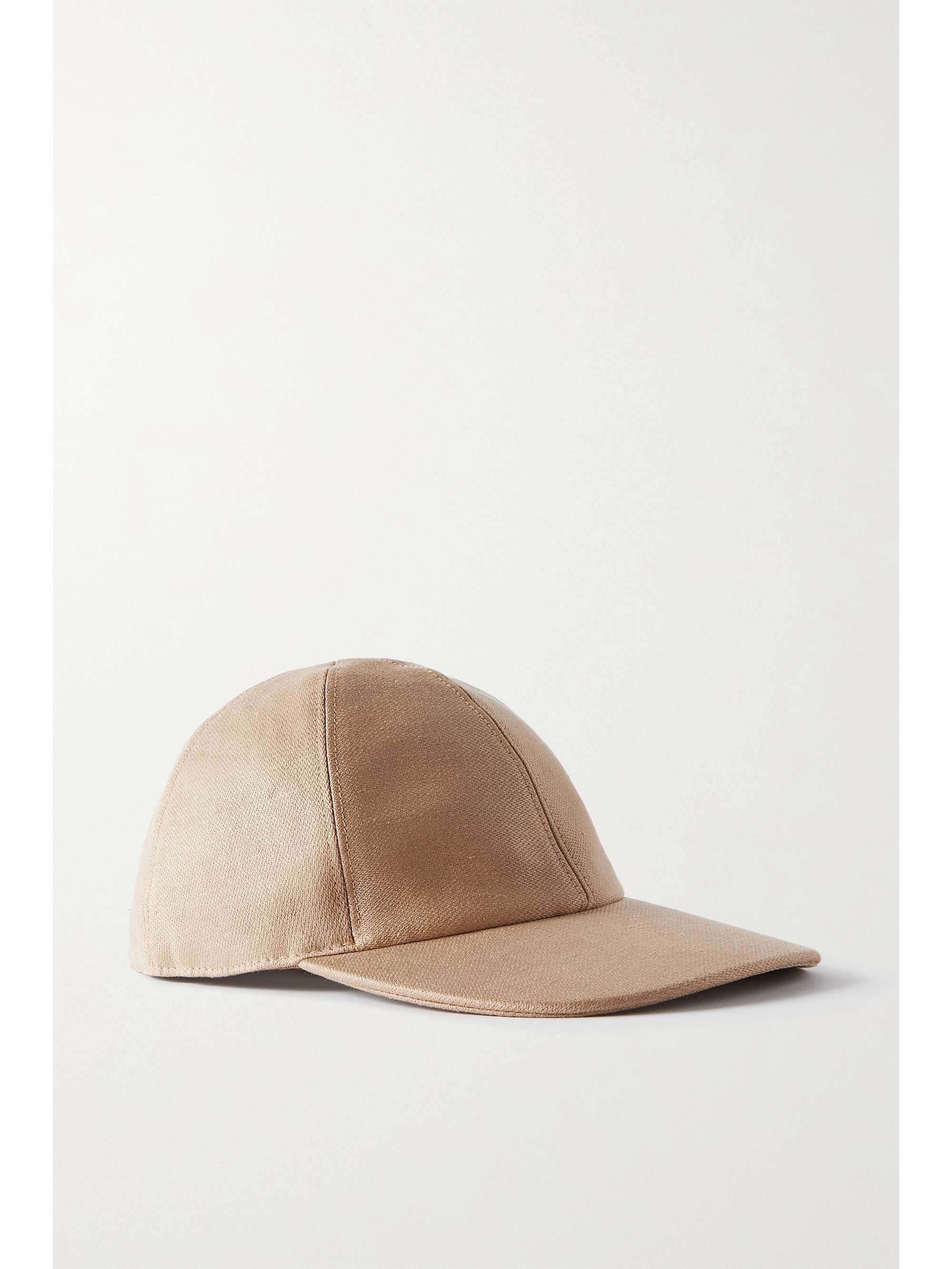 Beige Linen baseball cap | GABRIELA 