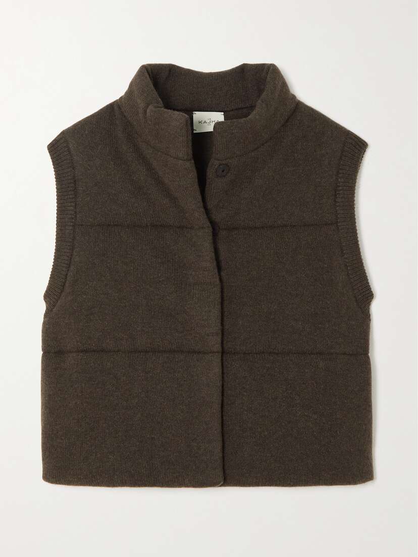 Le Kasha + Net Sustain Montana Quilted Organic Cashmere Vest