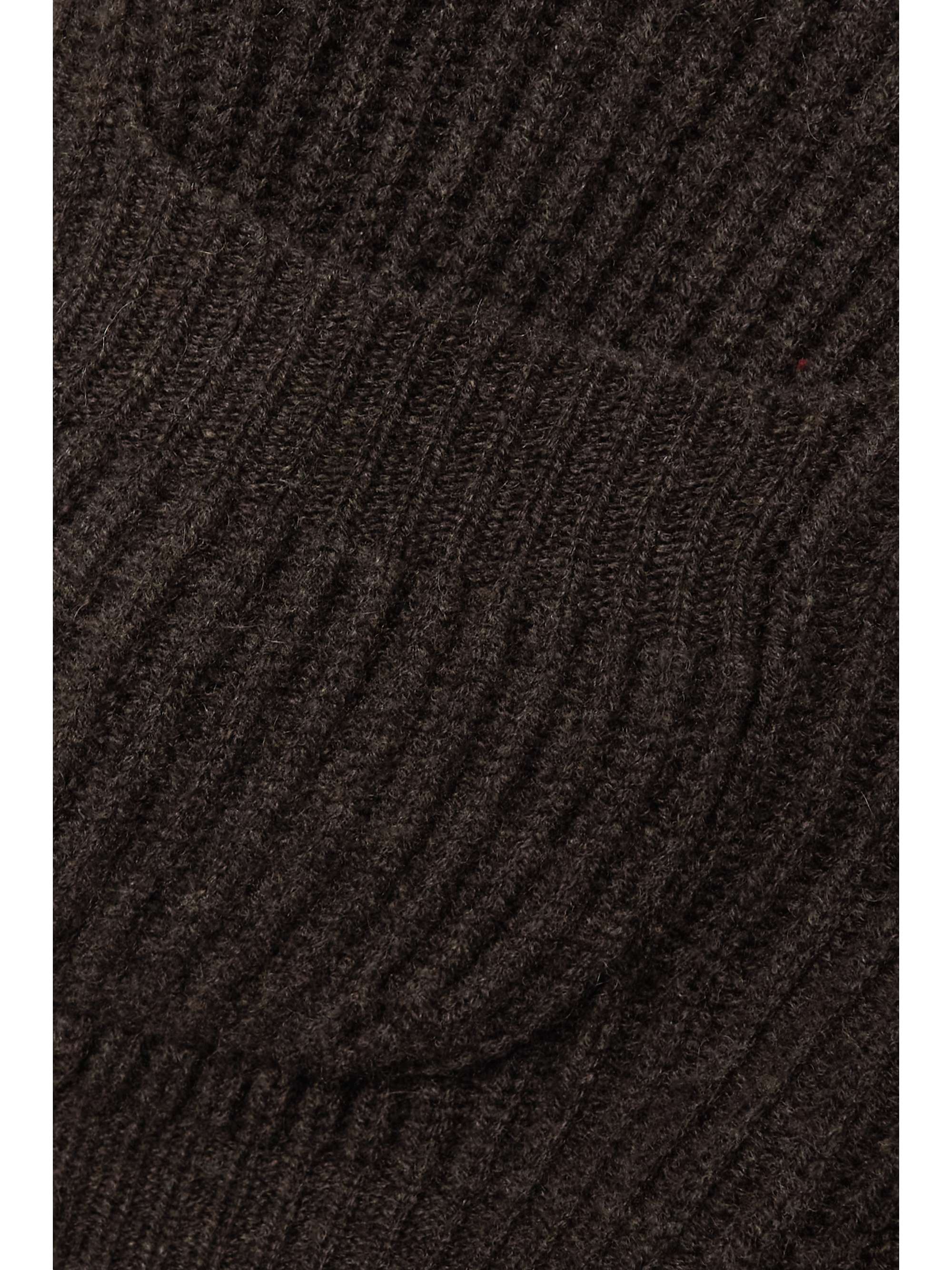 LE KASHA Monaco cropped ribbed cashmere cardigan