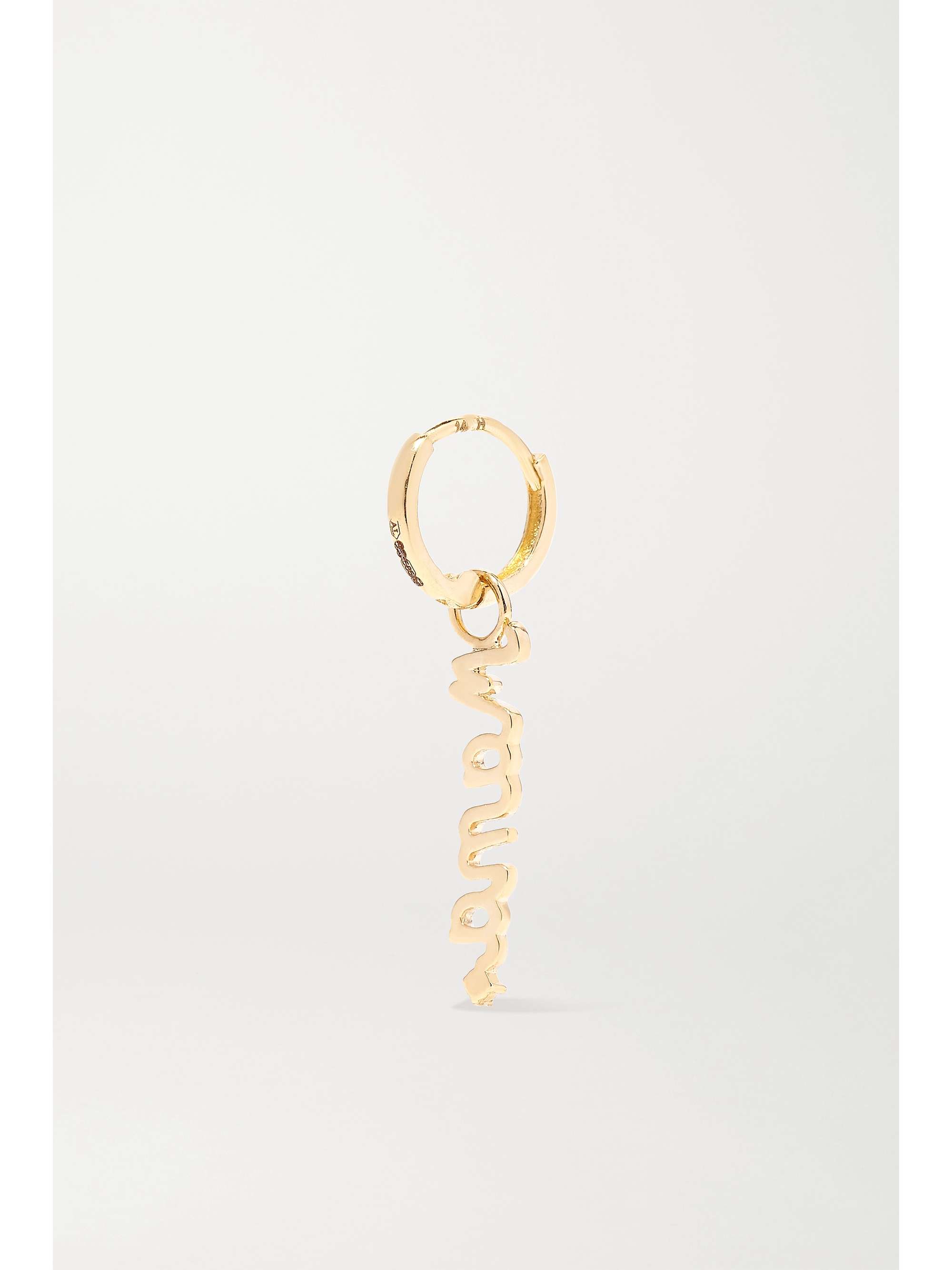 ALISON LOU Mama Huggy 14-karat gold diamond earring