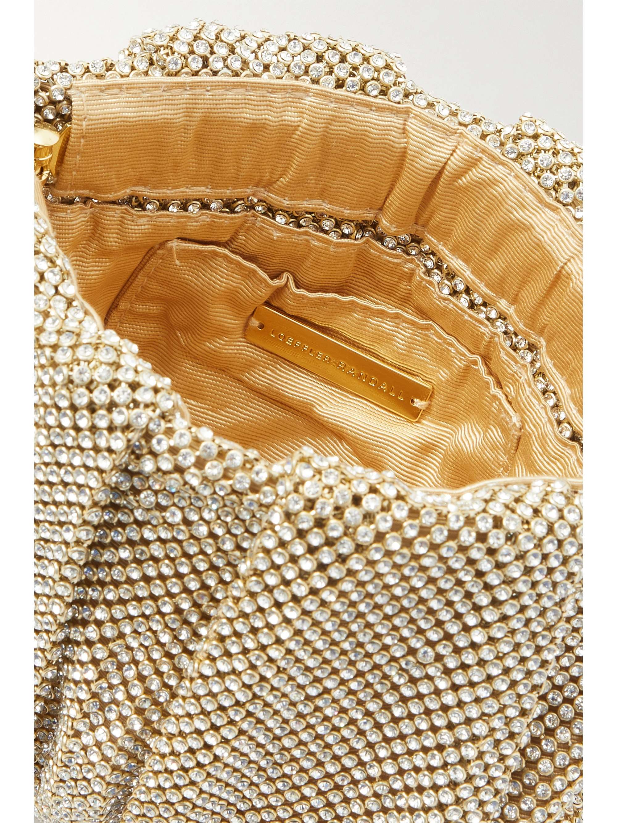 LOEFFLER RANDALL Ember embellished mesh clutch