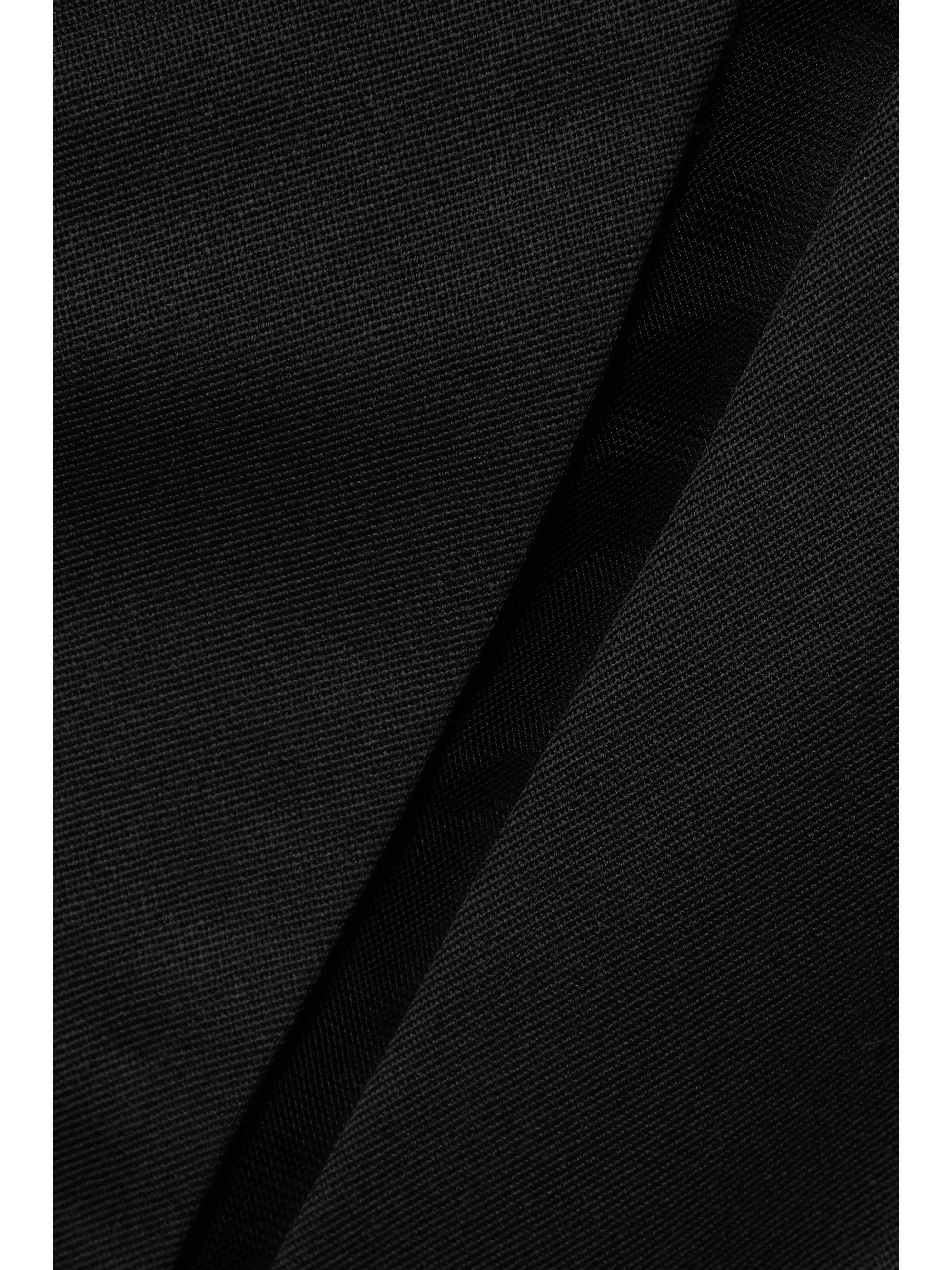 GRACE LING Cutout wool-gabardine wide-leg pants