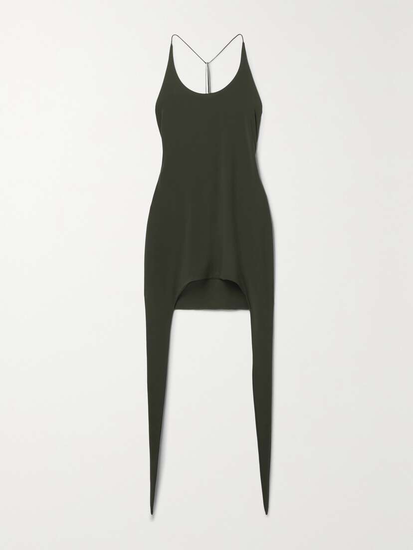 Grace Ling Embellished Stretch-jersey Mini Dress