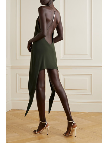 GRACE LING Embellished stretch-jersey mini dress