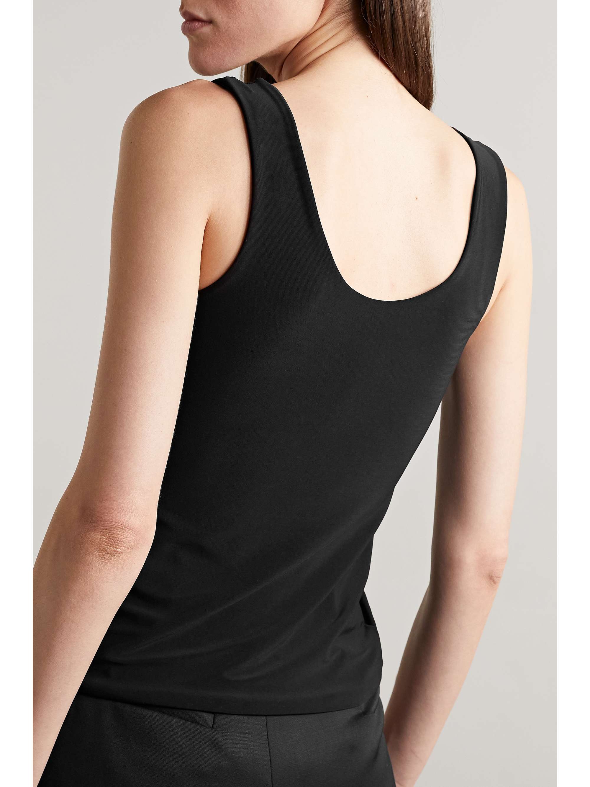 GRACE LING Embellished stretch-jersey tank