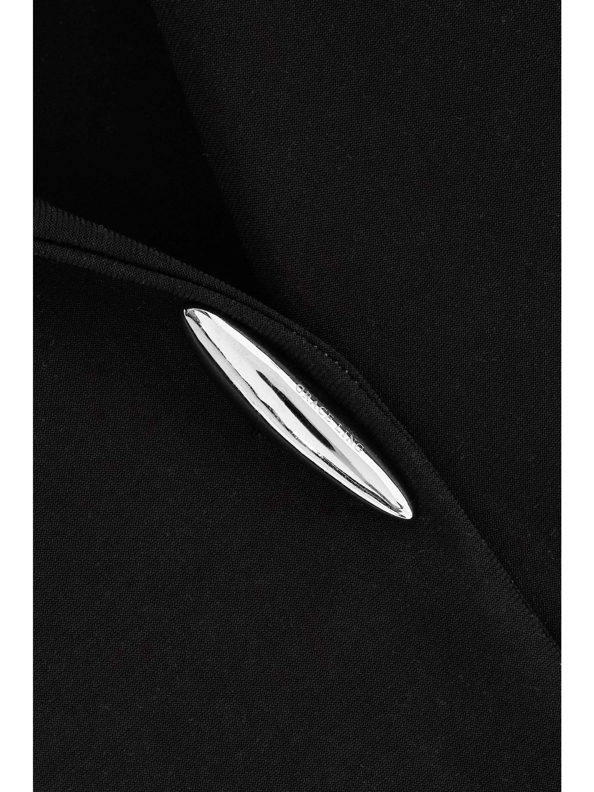 GRACE LING Embellished stretch-jersey tank