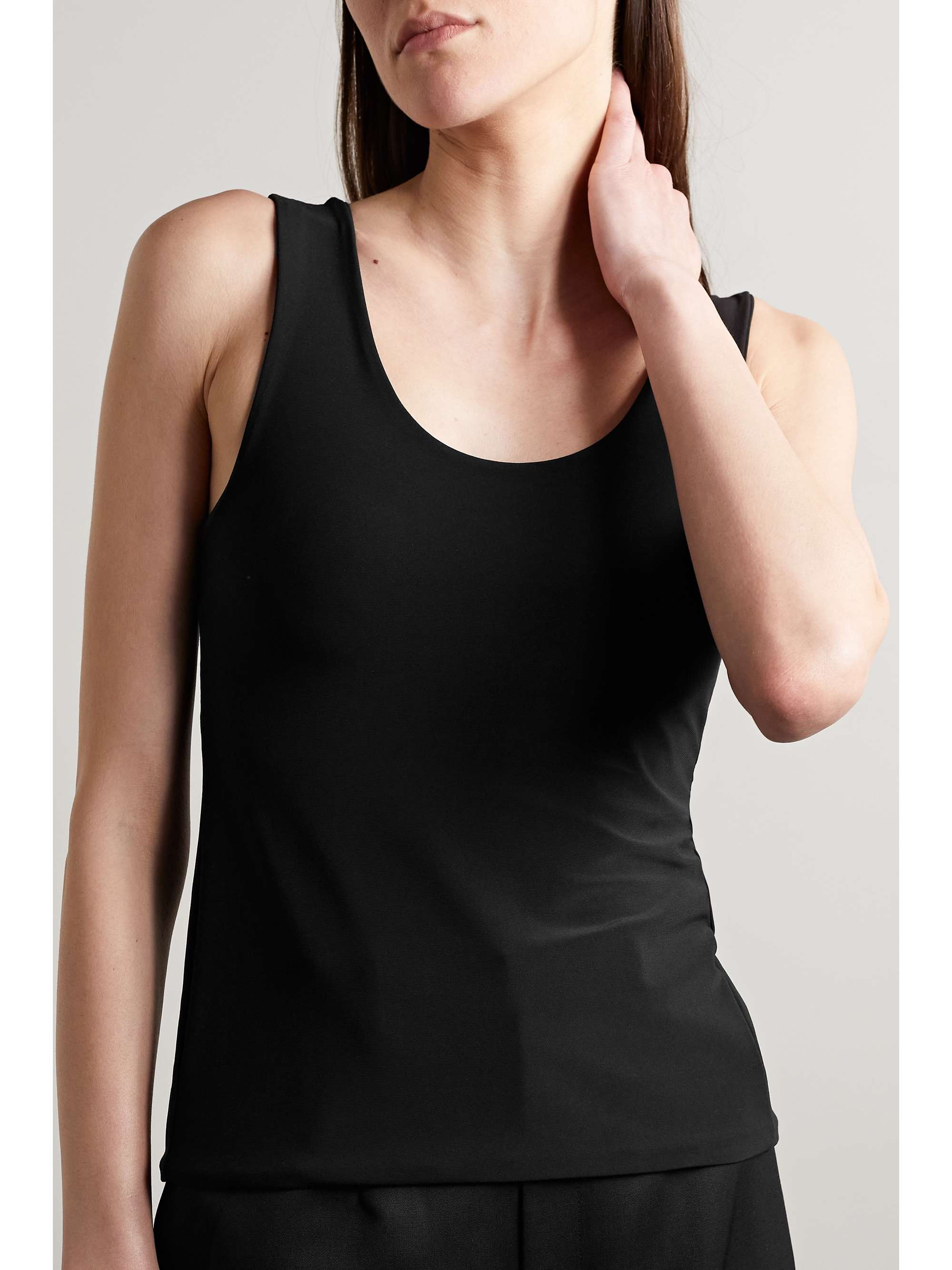 GRACE LING Embellished stretch-jersey tank