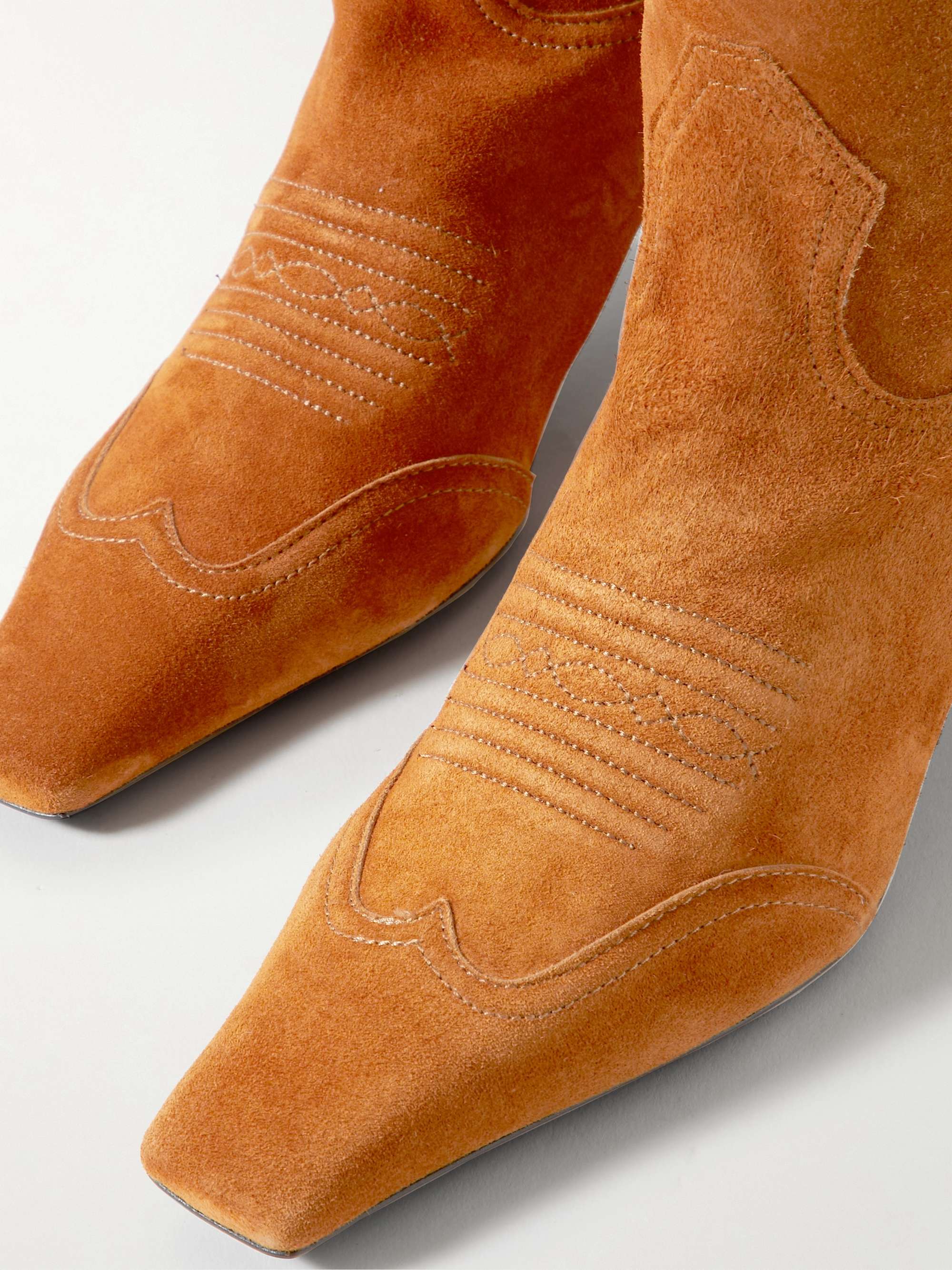 KHAITE Dallas suede knee boots
