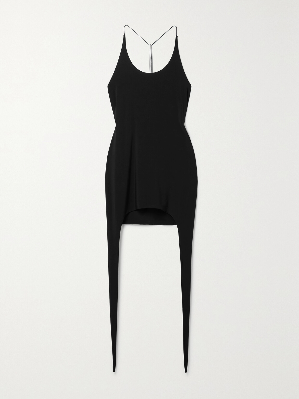 Grace Ling Embellished Stretch-jersey Mini Dress In Black