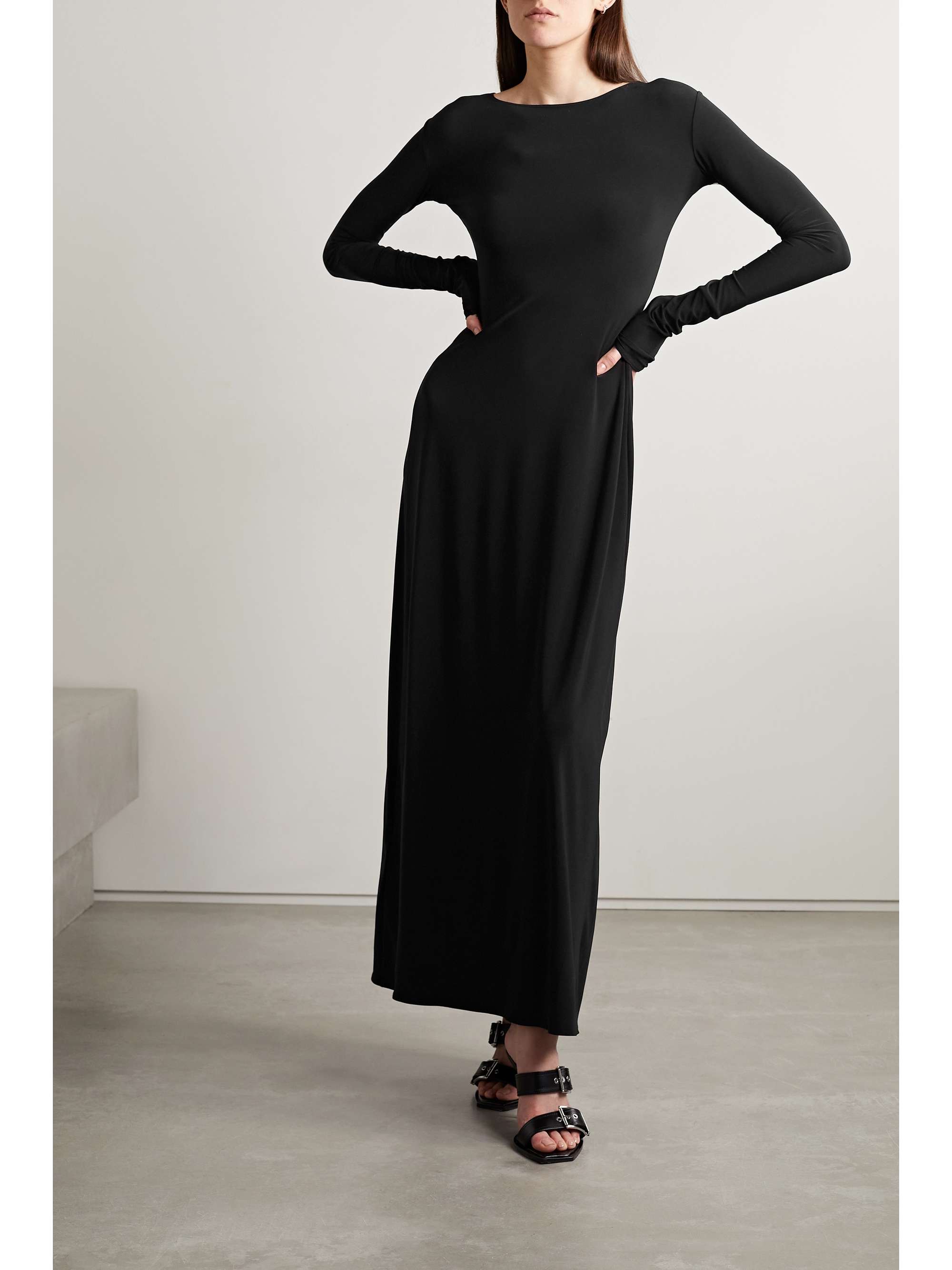 stretch-jersey maxi dress 