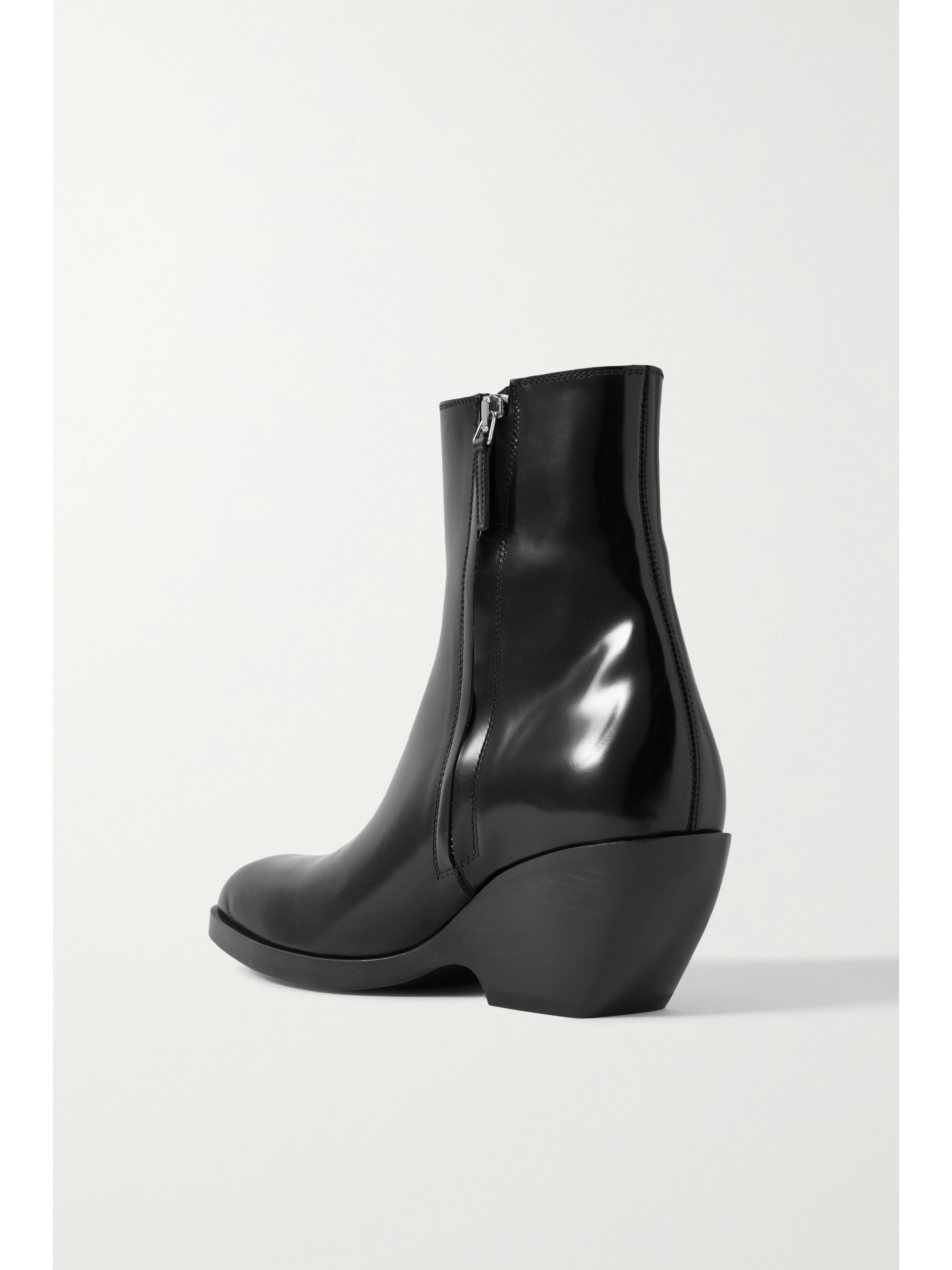 KHAITE Hooper leather ankle boots thumbnail