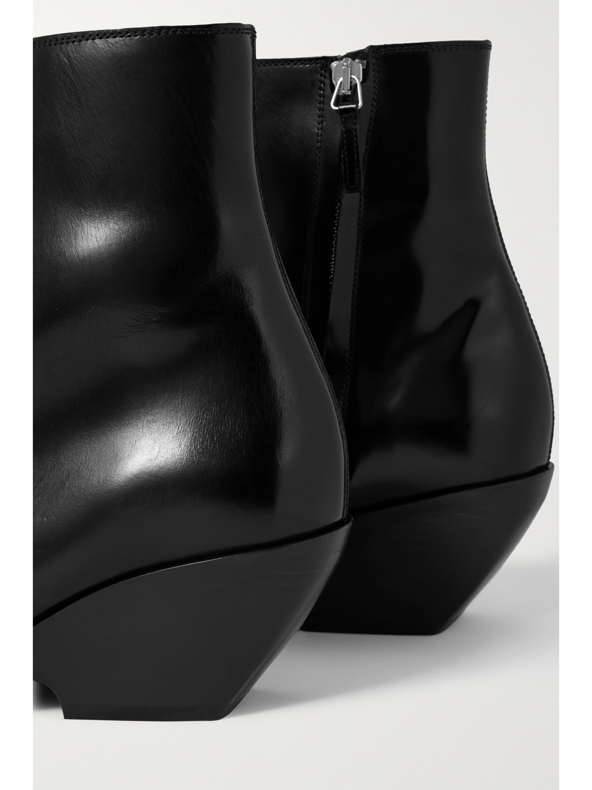 KHAITE Hooper leather ankle boots thumbnail