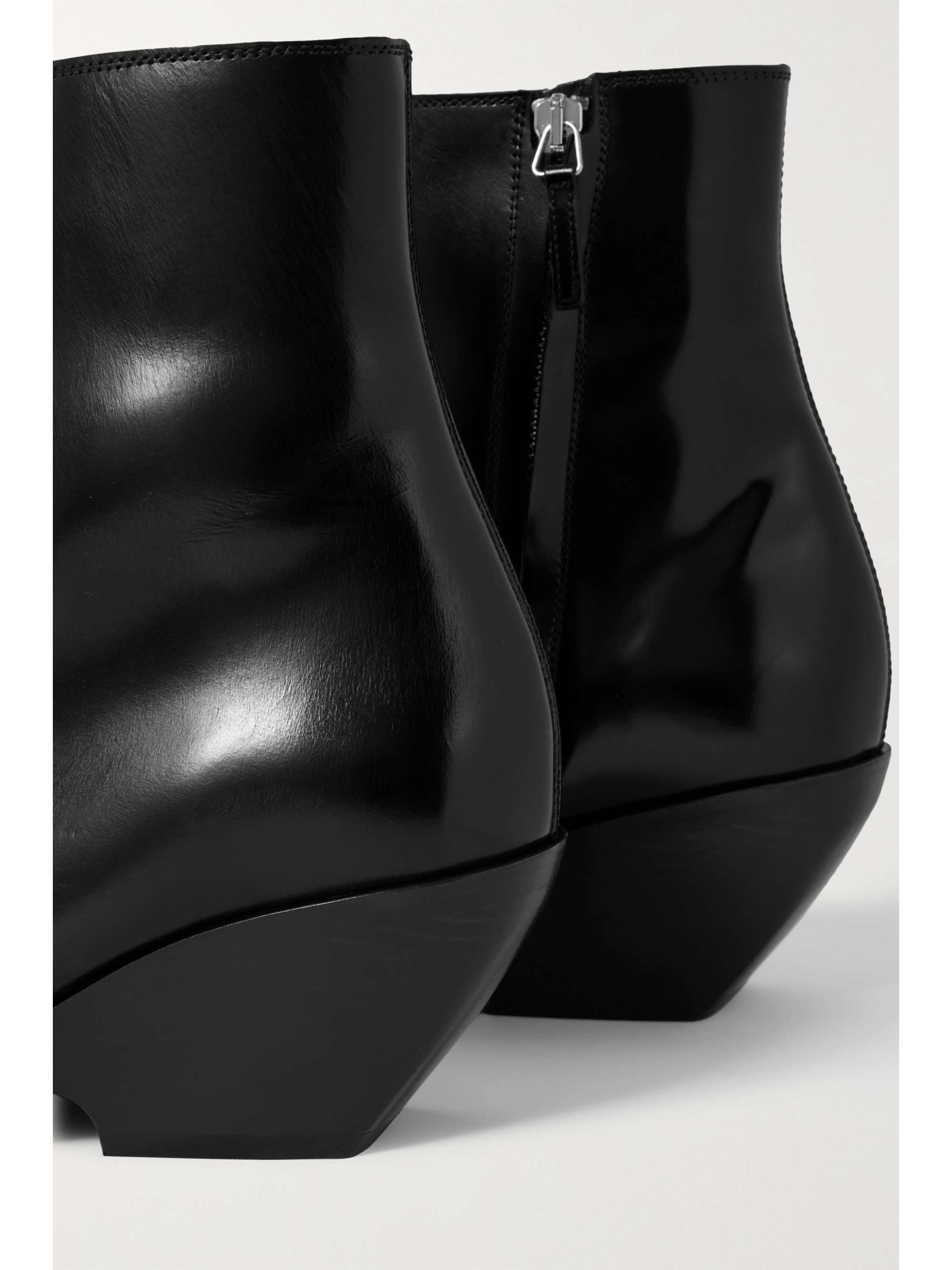 KHAITE Hooper leather ankle boots