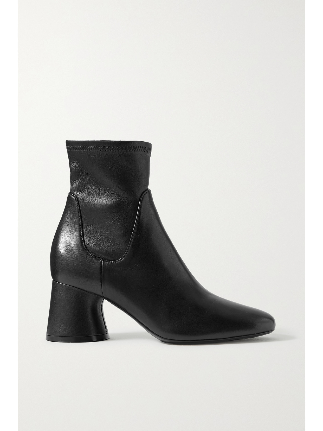 Khaite Wythe Leather Ankle Boots - Black