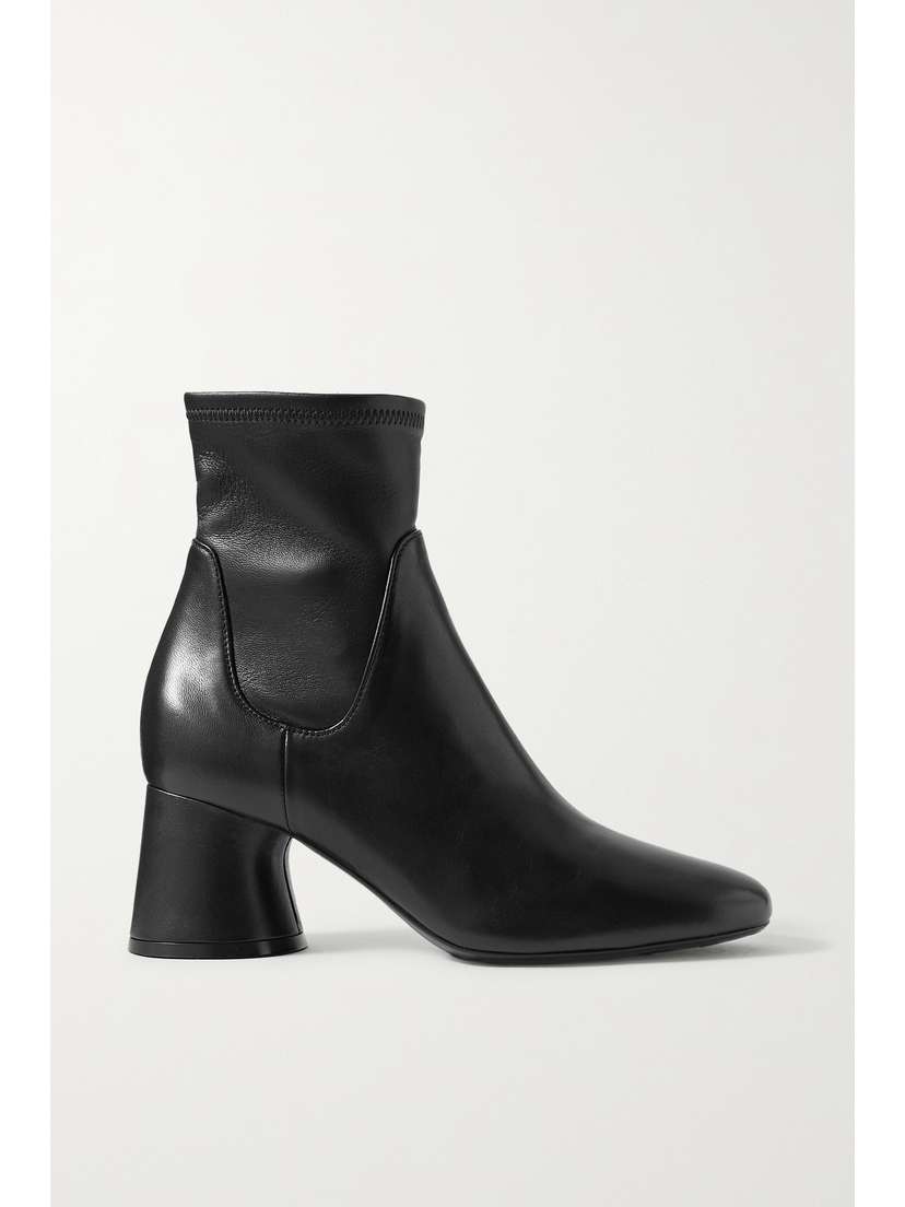 Khaite Wythe Leather Ankle Boots