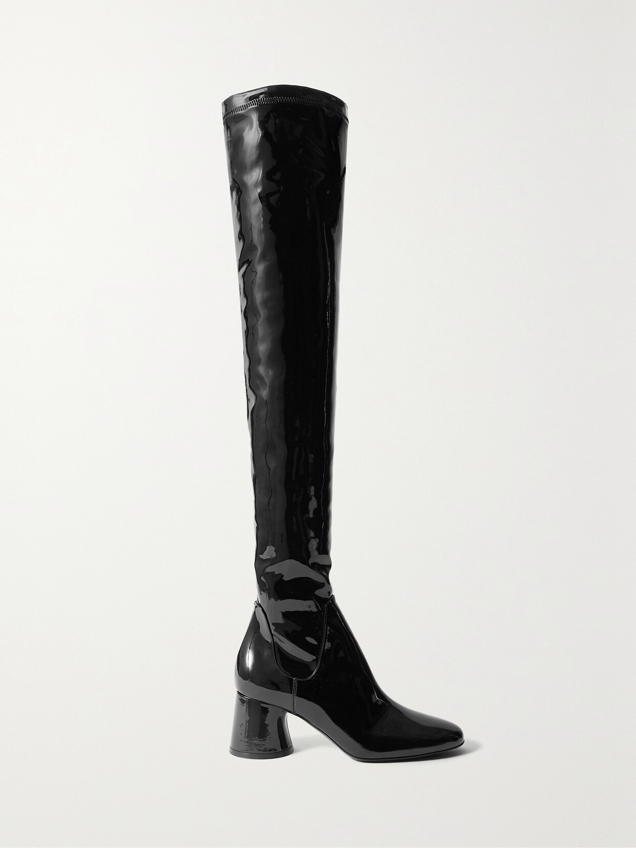 Khaite Wythe Patent-leather Over-the-knee Boots