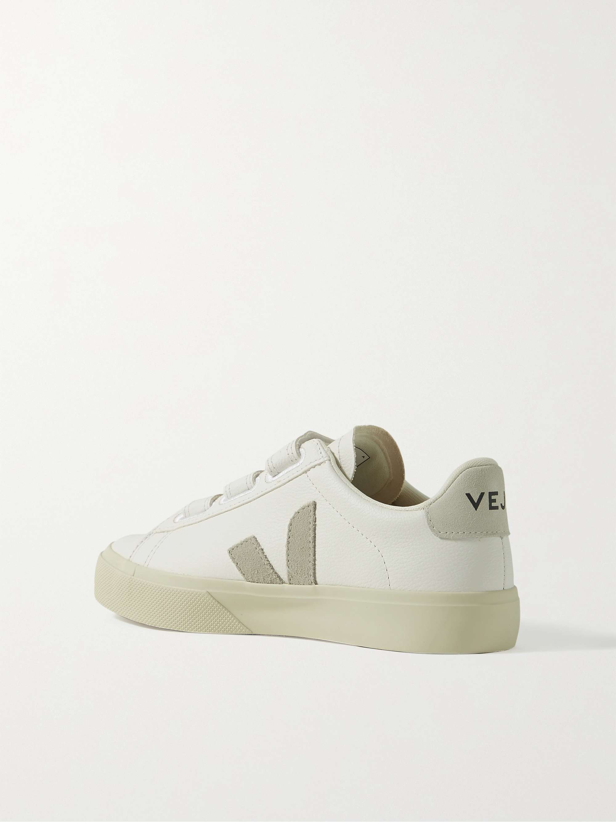 VEJA Recife suede-trimmed leather sneakers