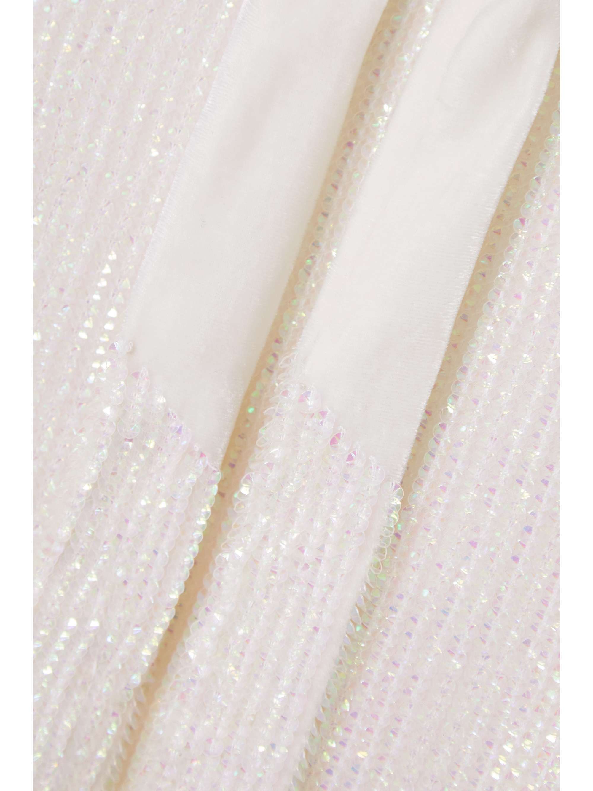 RETROFÊTE Claire belted sequined chiffon mini dress