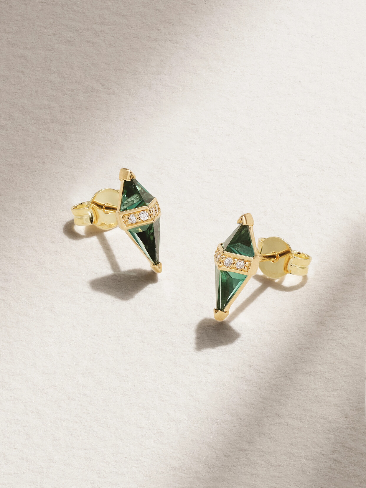 Sorellina Pietra 18-karat Gold, Quartz And Diamond Earrings