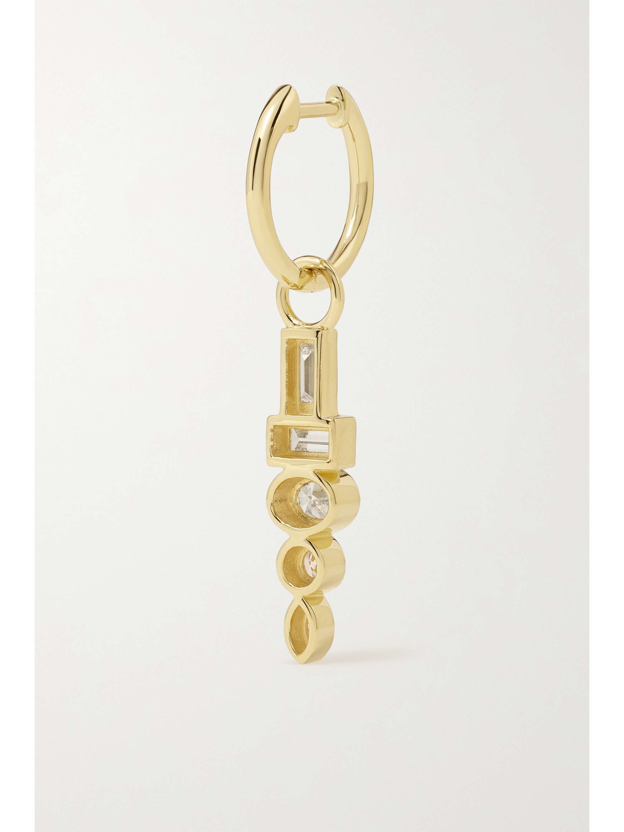 SORELLINA Totem 18-karat gold sapphire earrings