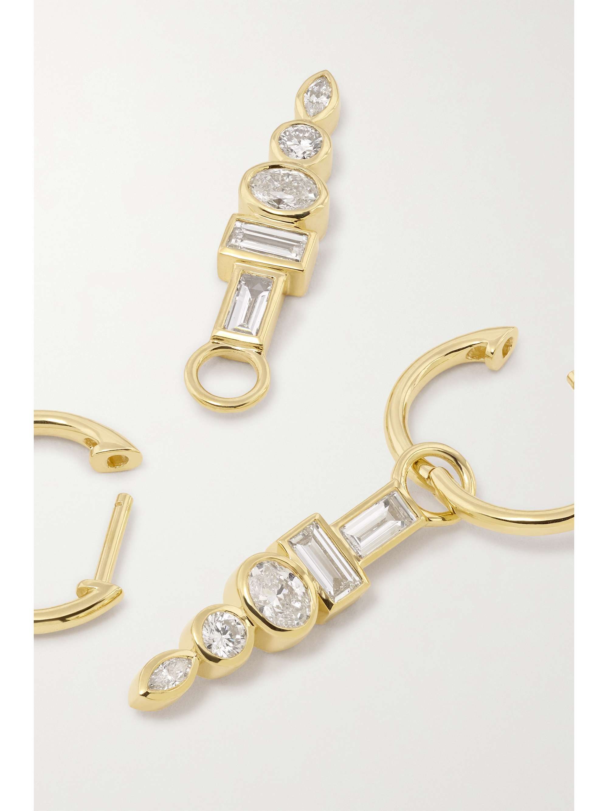 SORELLINA Totem 18-karat gold sapphire earrings