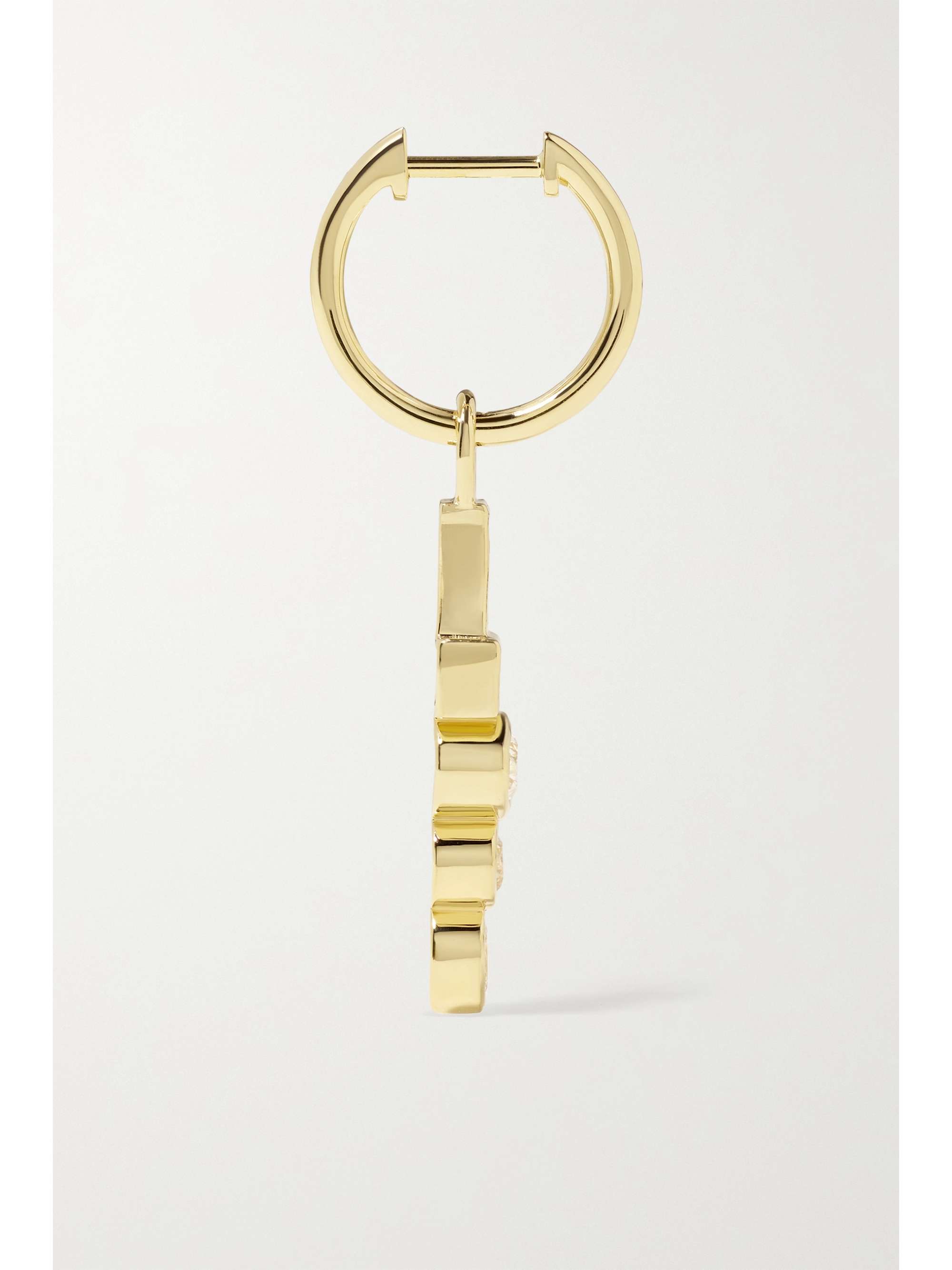 SORELLINA Totem 18-karat gold sapphire earrings