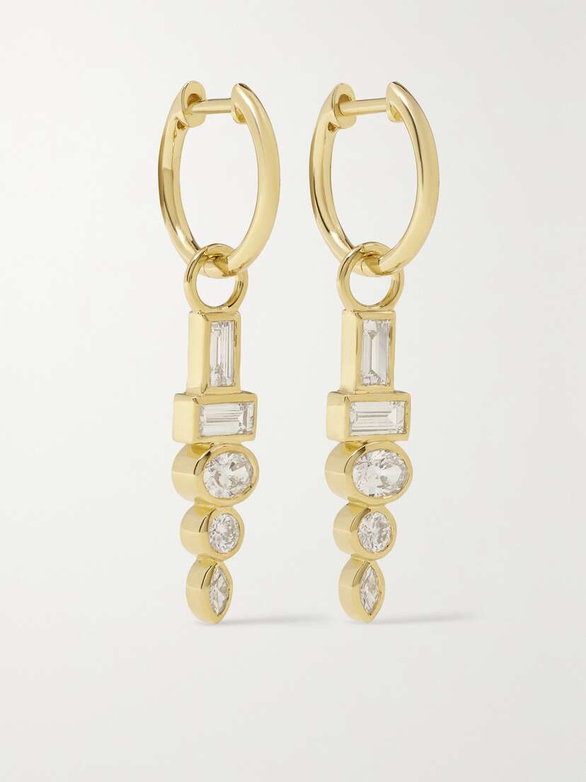 Sorellina Totem 18-karat Gold Diamond Earrings