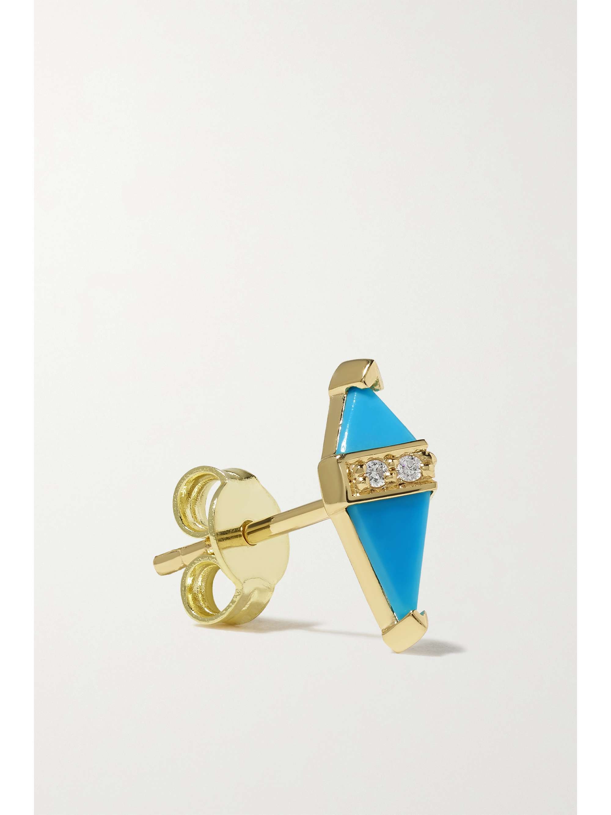 SORELLINA Pietra 18-karat gold, lapis lazuli and diamond earrings