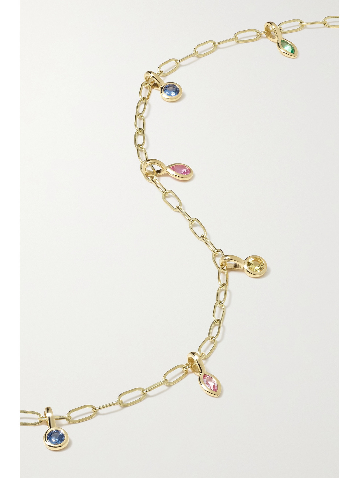 Shop Sorellina Monroe 18-karat Gold Sapphire Necklace