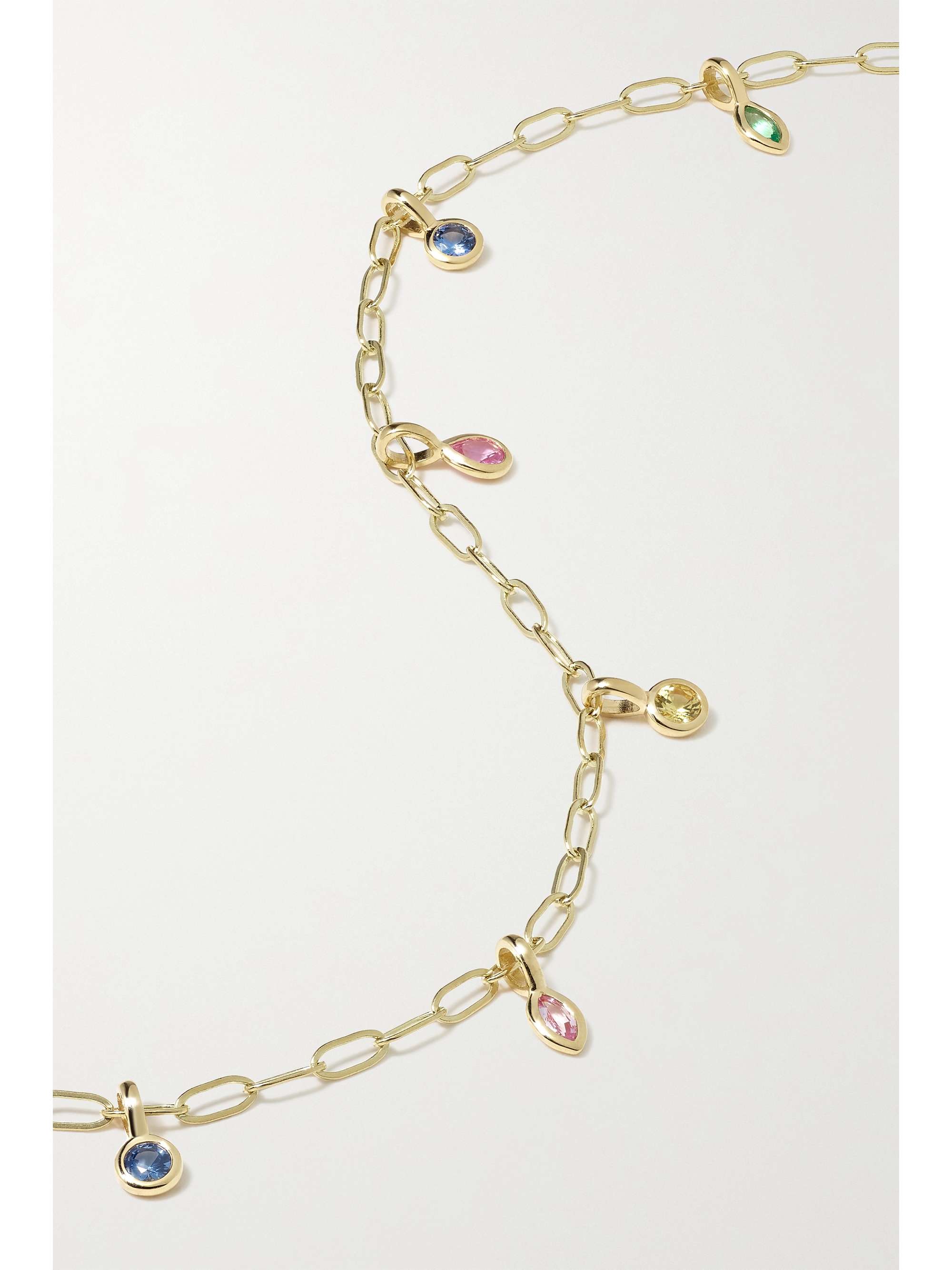 SORELLINA Monroe 18-karat gold sapphire necklace