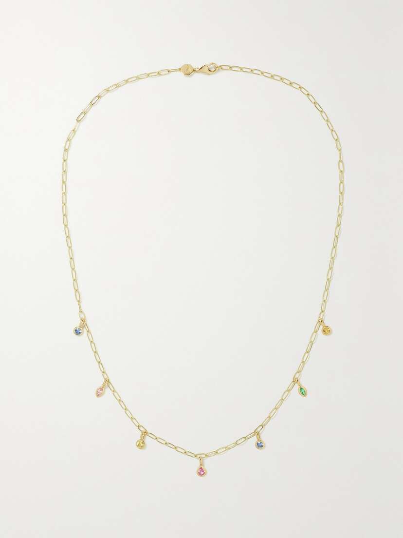 Sorellina Monroe 18-karat Gold Sapphire Necklace